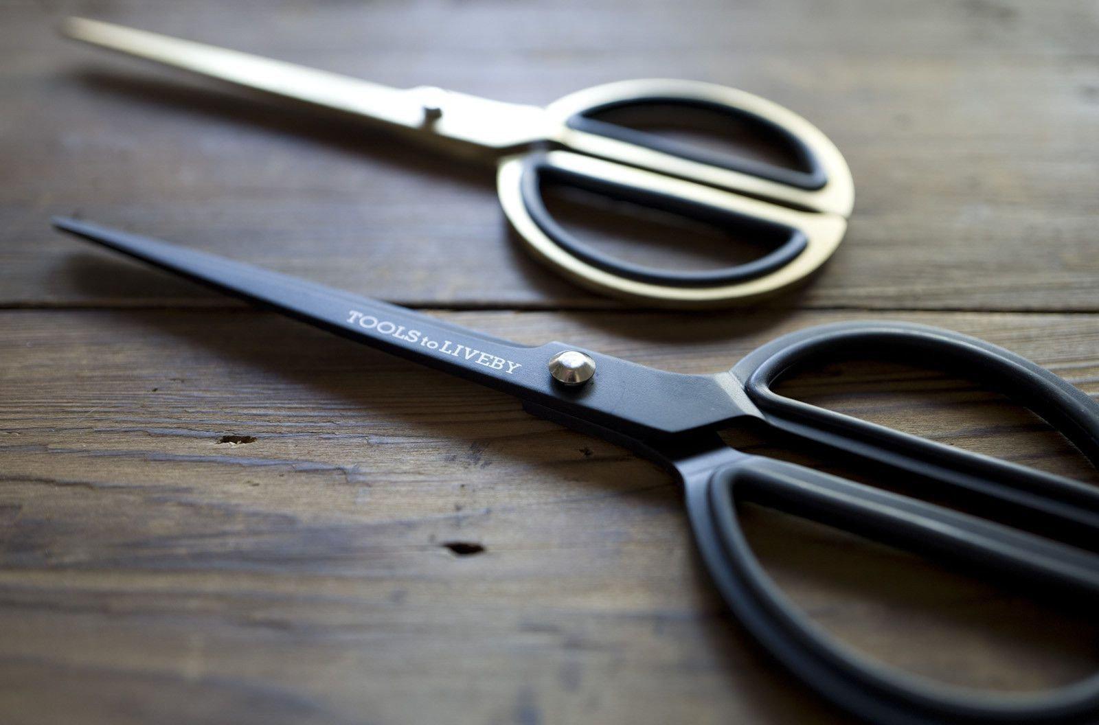 Tools to Liveby Black Scissors 8 - Premium Stainless Steel Craft Scissors for DIY, Sewing & Office Use