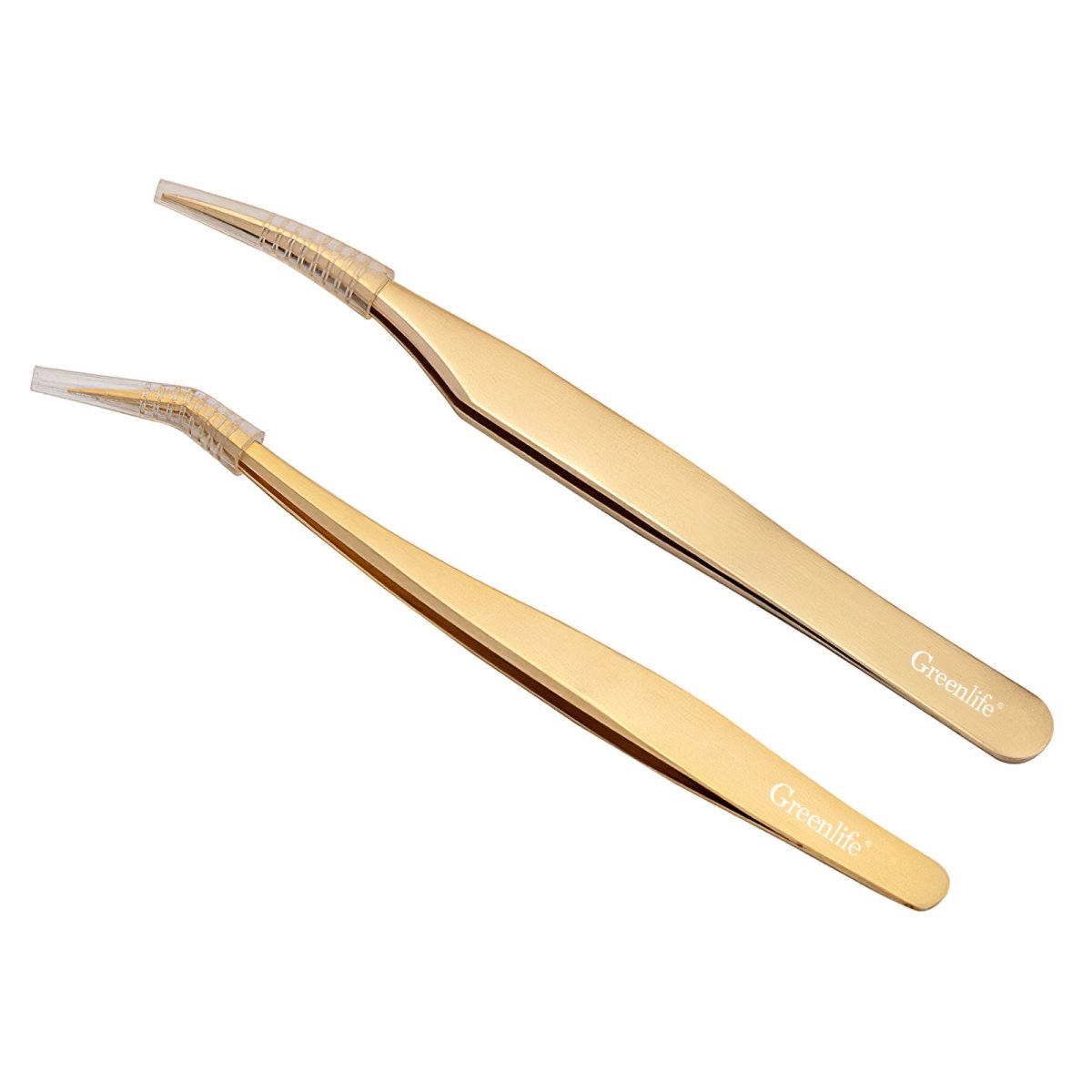 Professional 2PC Eyelash Extension Tweezers Set - Stainless Steel Precision Tools for Eyelash Artists & DIY Lash Extensions - Perfect for Salon, Home Use & Beauty Professionals