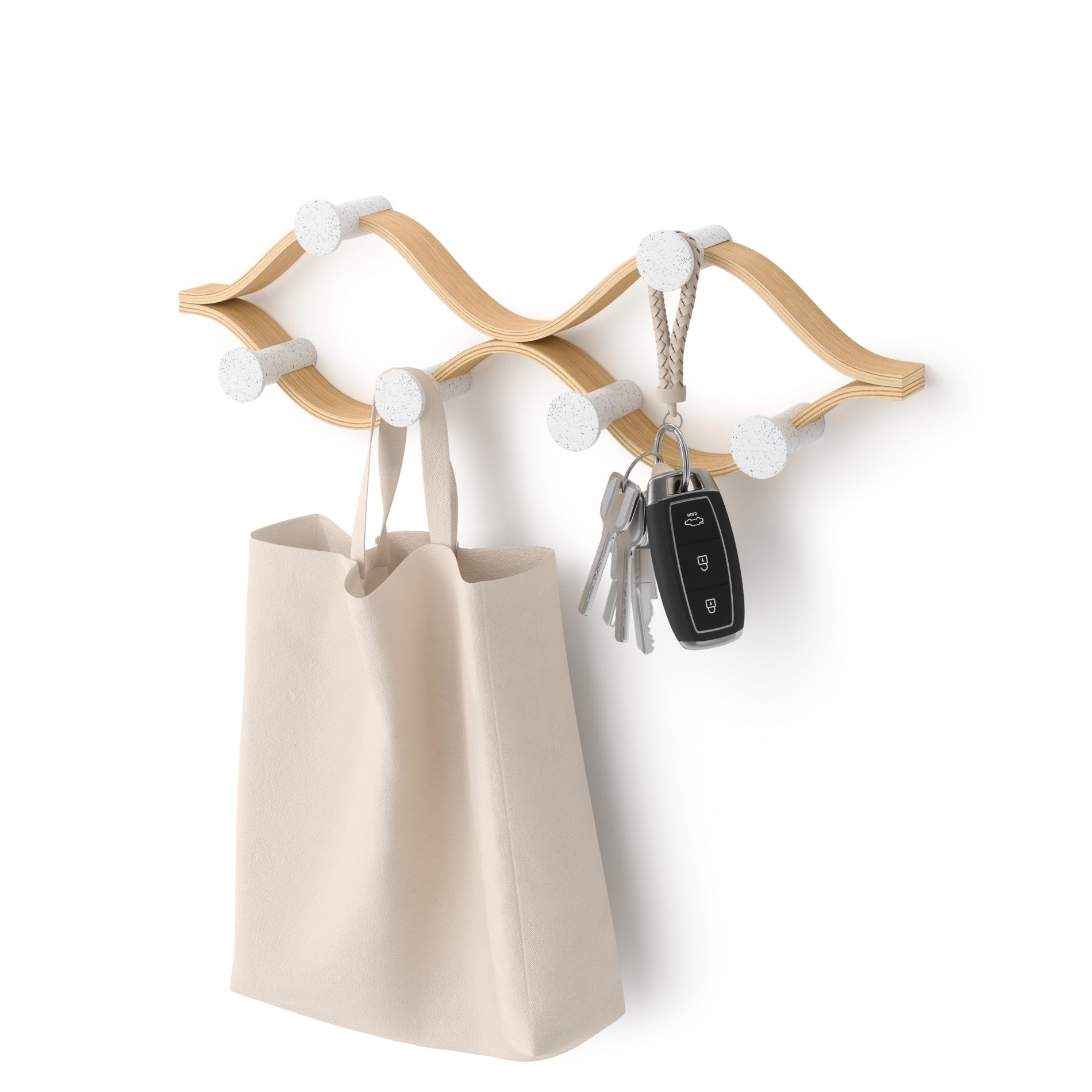 Montage 6 Wall Hook - Heavy Duty Stainless Steel Hooks for Hanging Coats, Hats & Keys - Perfect for Entryway, Garage & Bathroom Organization