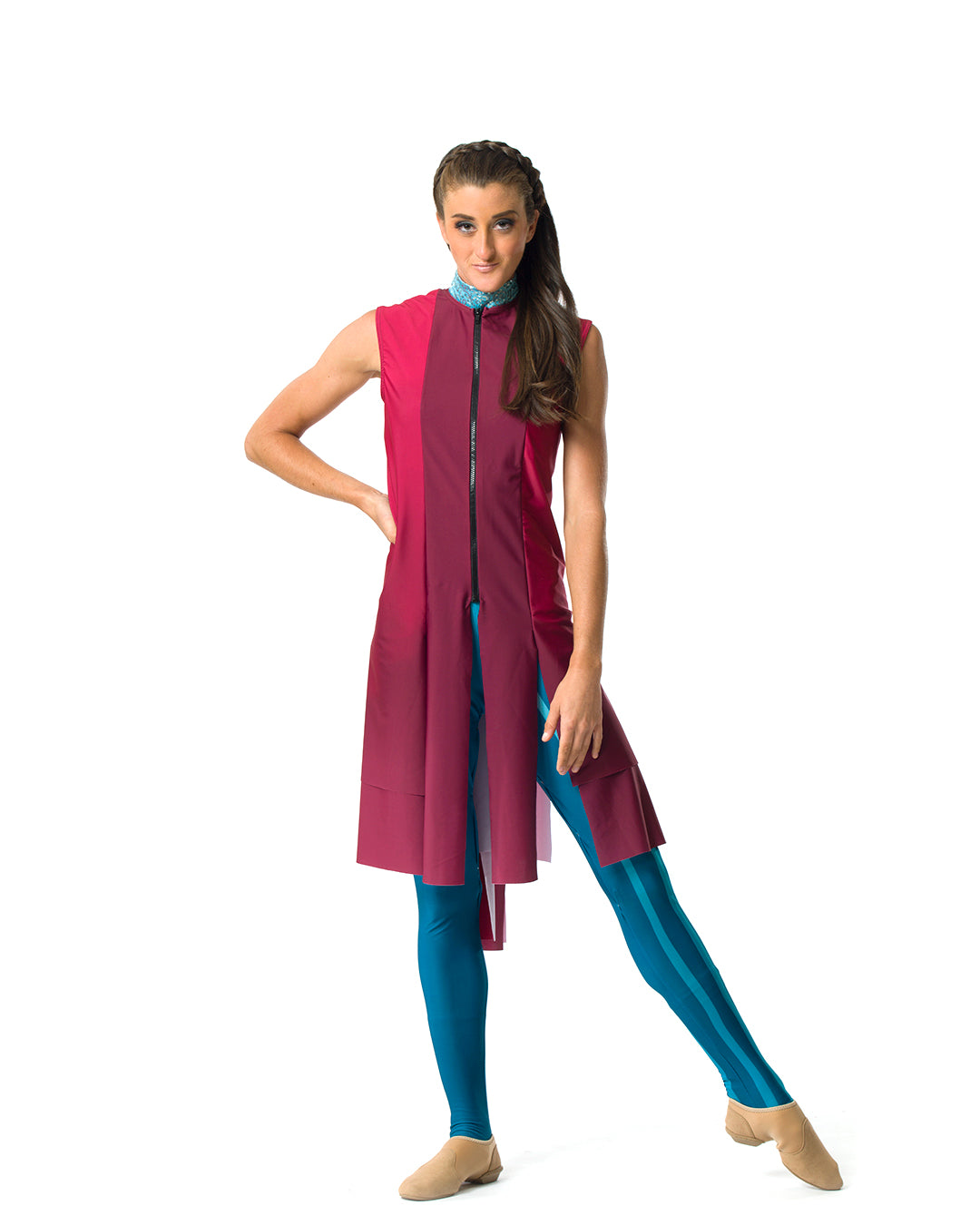Color Guard Uniform 19 - Premium Performance Costume for Marching Band & Flag Team - Perfect for Competitions, Parades, and School Events
