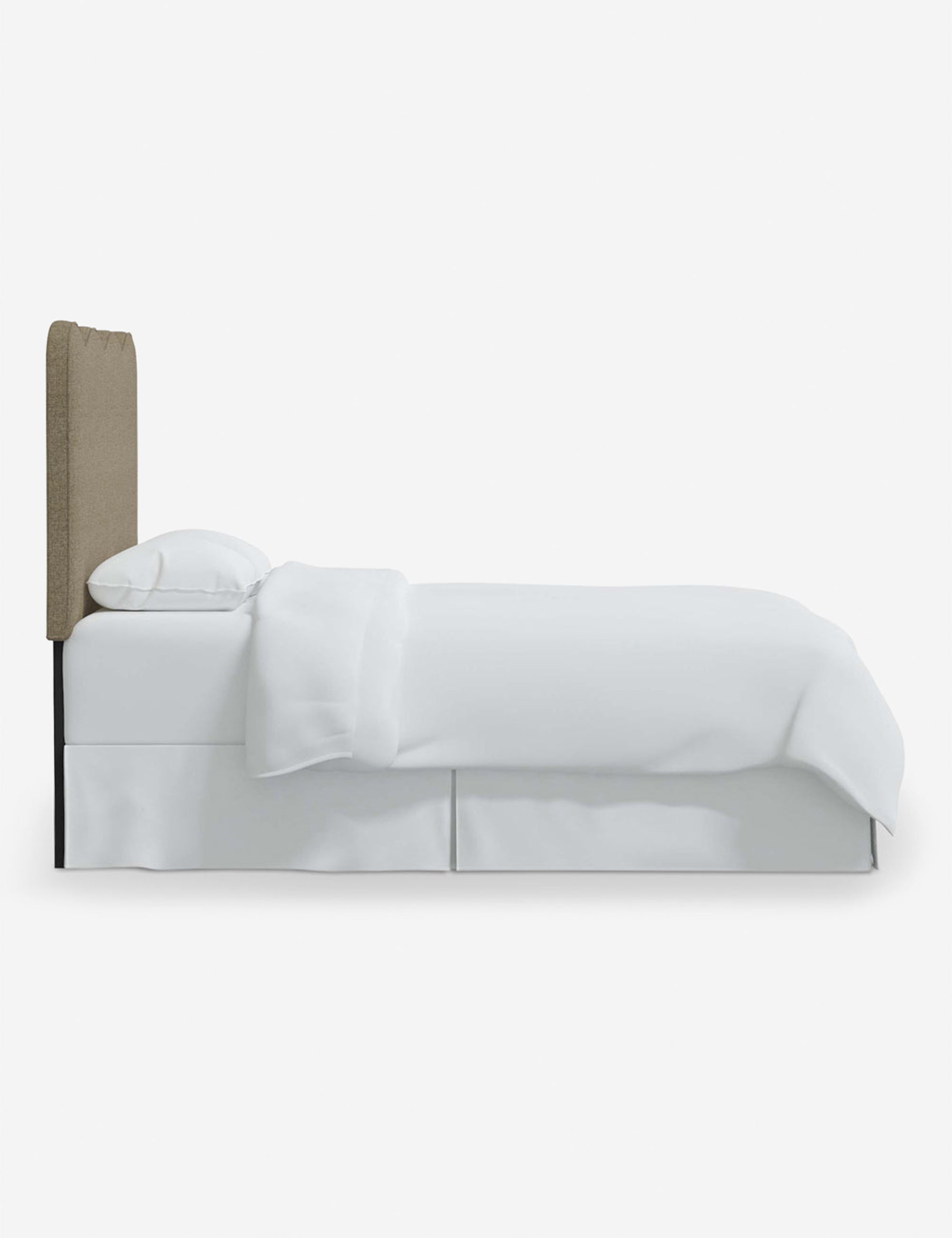 Stylish Clementine Upholstered Headboard - Queen Size Bed Frame with Nailhead Trim - Perfect for Master Bedroom & Guest Room Decor