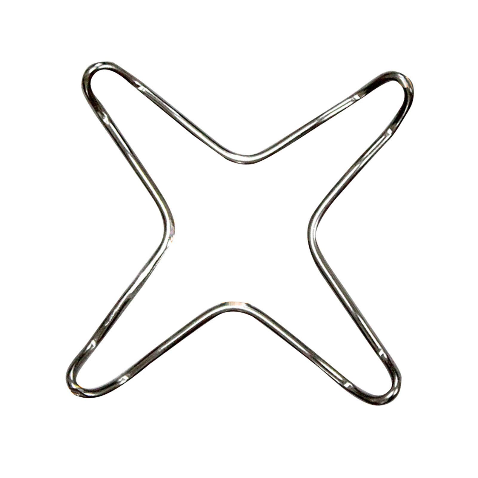 Universal Chrome Plated Stainless Steel Trivet Pan Stand Wok Rack - Durable Kitchen Pot Support for Gas Hob, Cooking Stove & Coffee Maker - Perfect for Stovetop Safety & Heat Protection (Color: Silver)