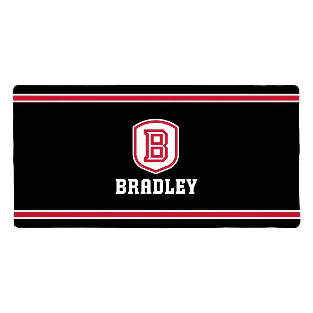 Bradley University Braves Logo Gaming Mouse Pad - Large 31.5x15.7 Inch Non-Slip Desk Mat with Stitched Edges for PC, Laptop, Home & Office Use - Perfect for Gamers, Students & Professionals