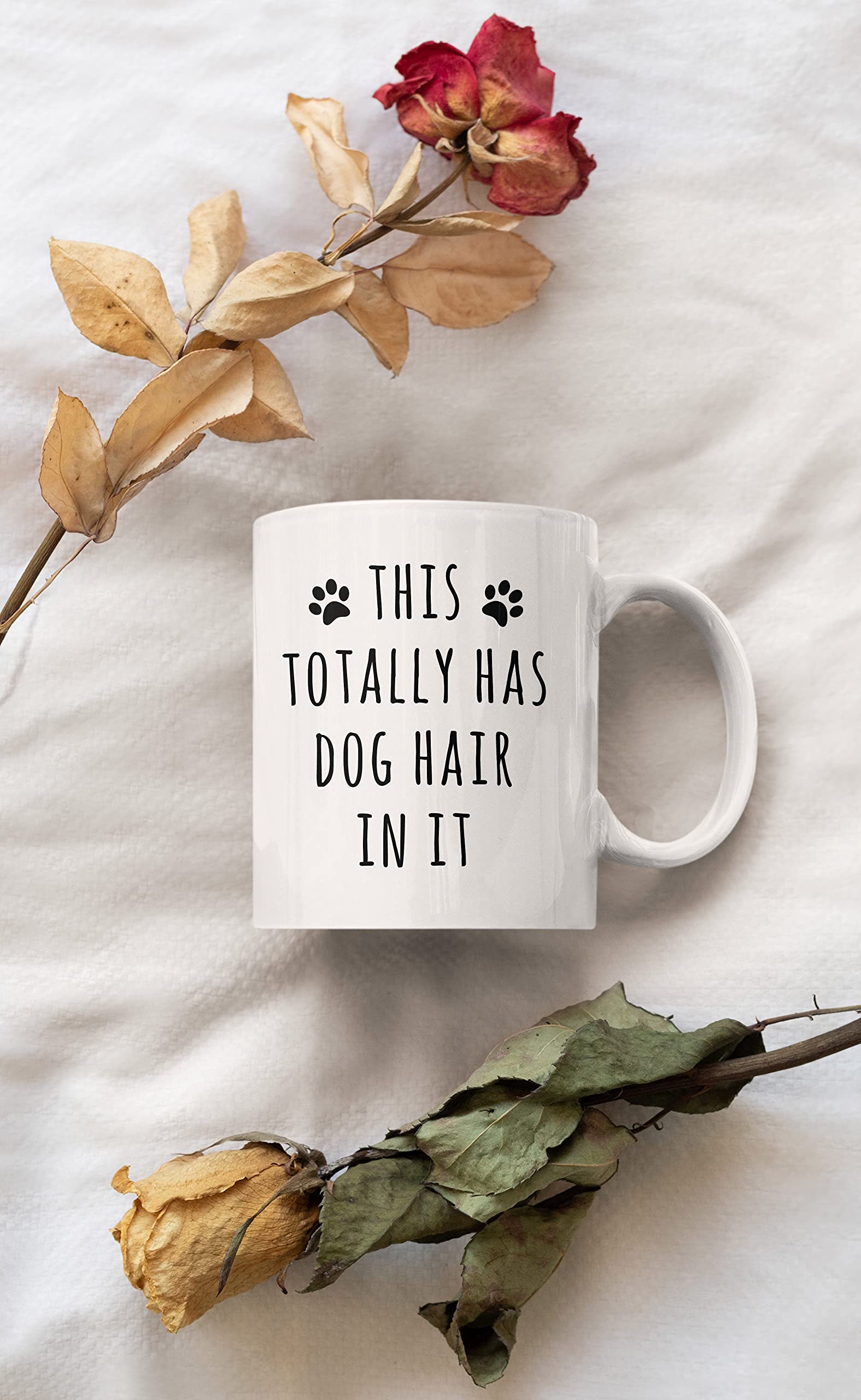 Funny Dog Hair Coffee Mug - 11oz Ceramic Cup for Dog Lovers | Perfect Gift for Dog Moms & Dads | Great for Coffee, Tea & Hot Drinks at Home or Office