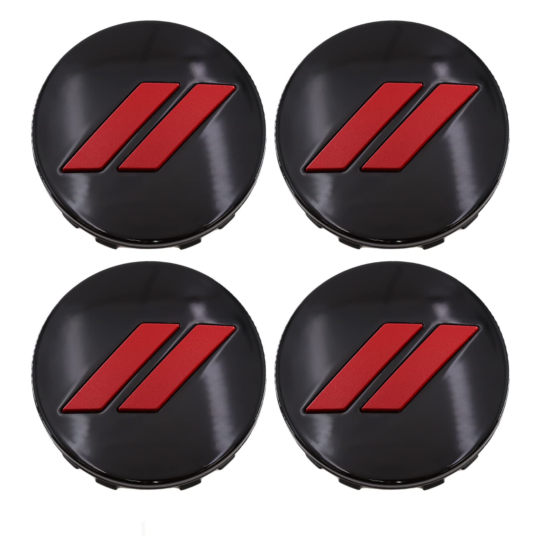 OEM Color Matched Hub Center Cap Compatible with Dodge Challenger & Charger - Redline Red PRY/Gloss Black | Wheel Accessories for Car Customization & Performance Upgrades