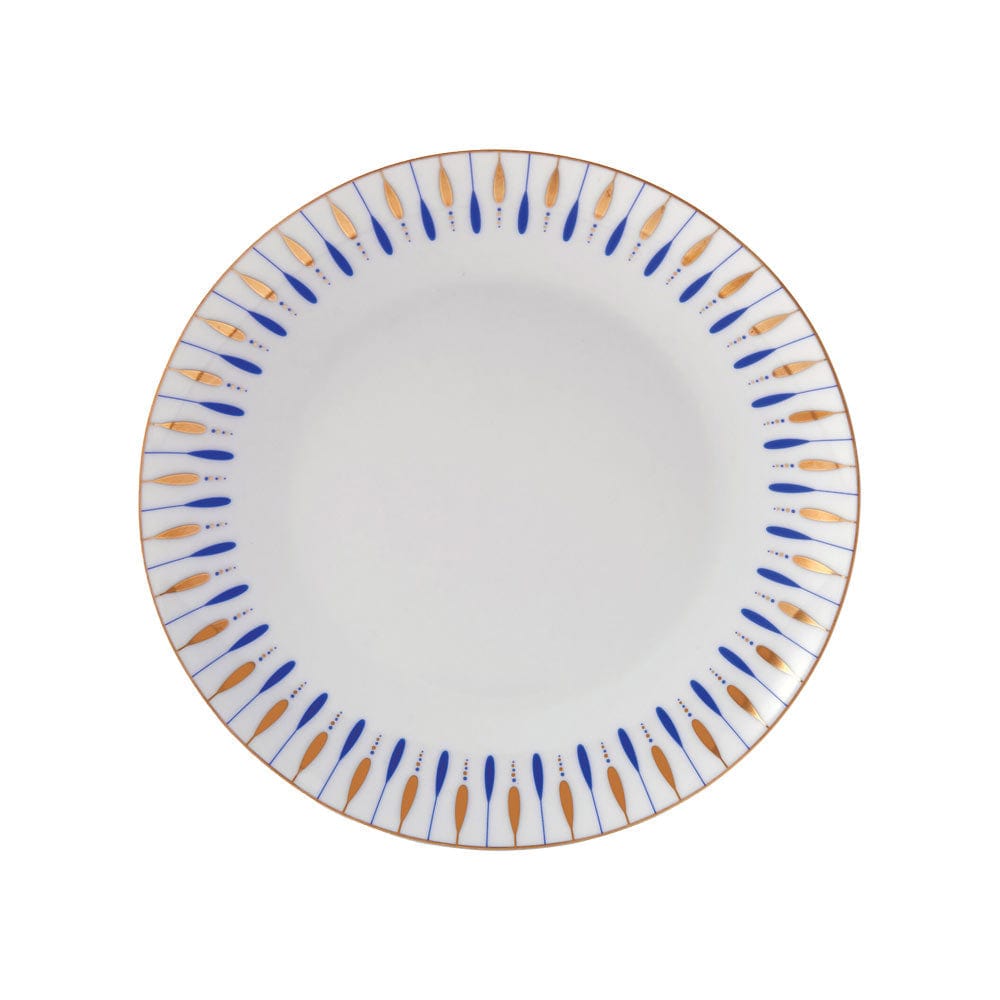 Starburst Blue 32-Piece Dinnerware Set - Service for 8 People - Elegant Dinner Plates, Salad Plates, Bowls & Mugs - Perfect for Family Dinners, Parties & Holiday Gatherings