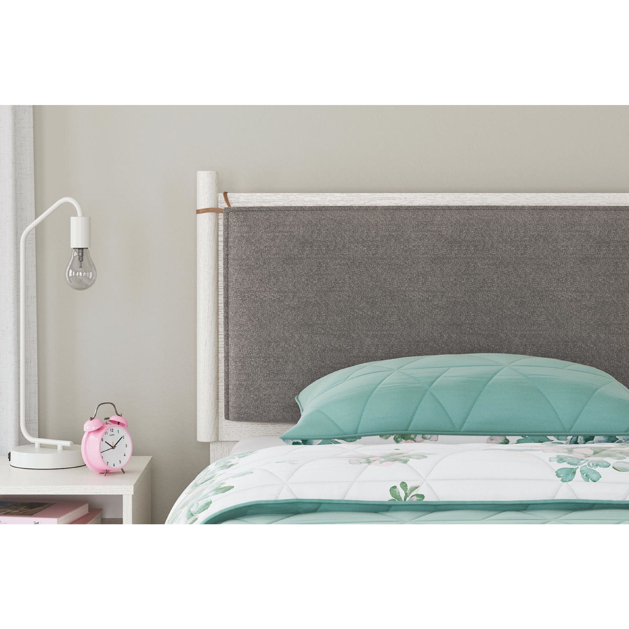 Aprilyn Twin Panel Bed Frame - White Wooden Platform Bed with Headboard & Footboard - Perfect for Kids, Teens & Guest Rooms