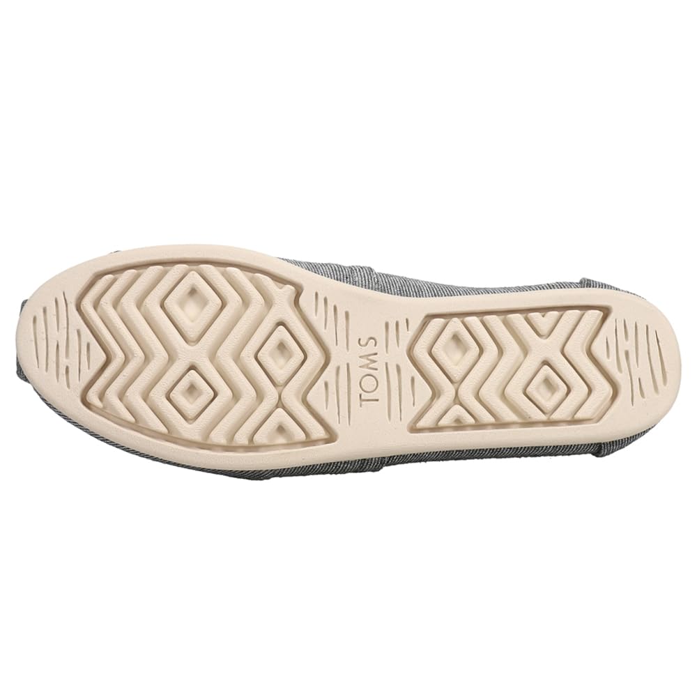 TOMS Women's Alpargata Slip-On Flats - Comfortable Casual Shoes for Women - Black | Perfect for Work, Travel & Everyday Wear