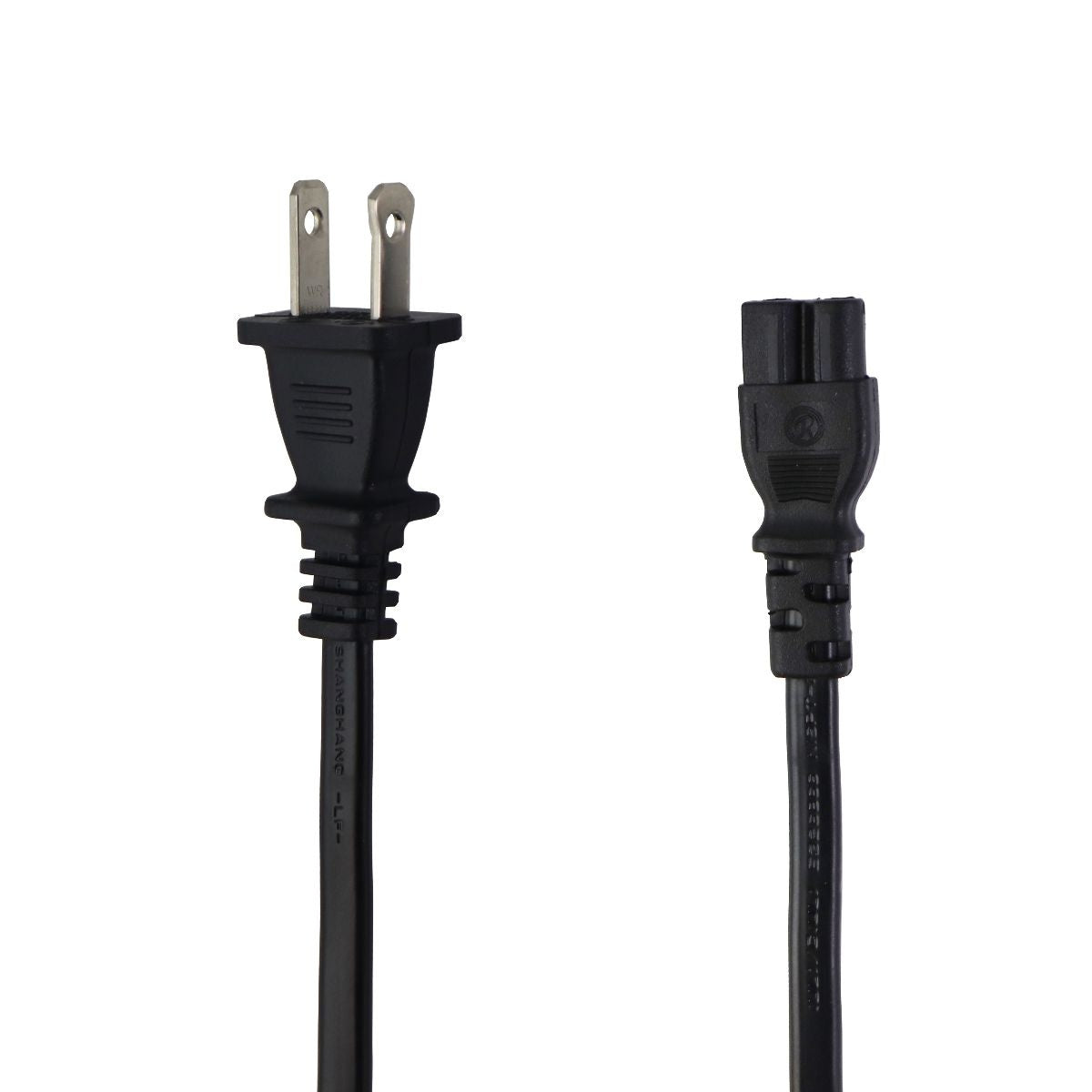 5 Foot US Power Supply Cord - Black (E321035 / SP 020P / Square/Round) - Perfect for Computers, Monitors & Office Electronics