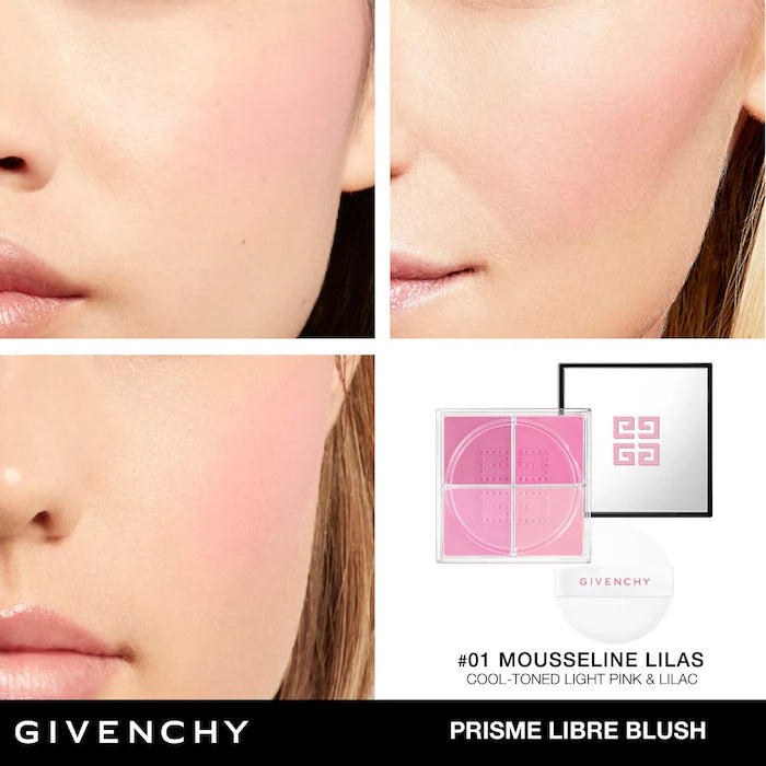 Givenchy Prisme Libre Loose Powder Blush - 12H Radiance & Long-Lasting Wear for Flawless Makeup | Perfect for Day to Night Glow & Special Occasions