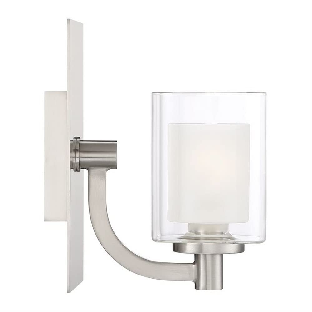 1 Light Transitional Vanity Light Fixture - Western Bronze Finish Wall Sconce for Bathroom & Bedroom Lighting (Model 71-Bel-2539219) - Perfect for Modern Home Decor & Vanity Mirror Illumination