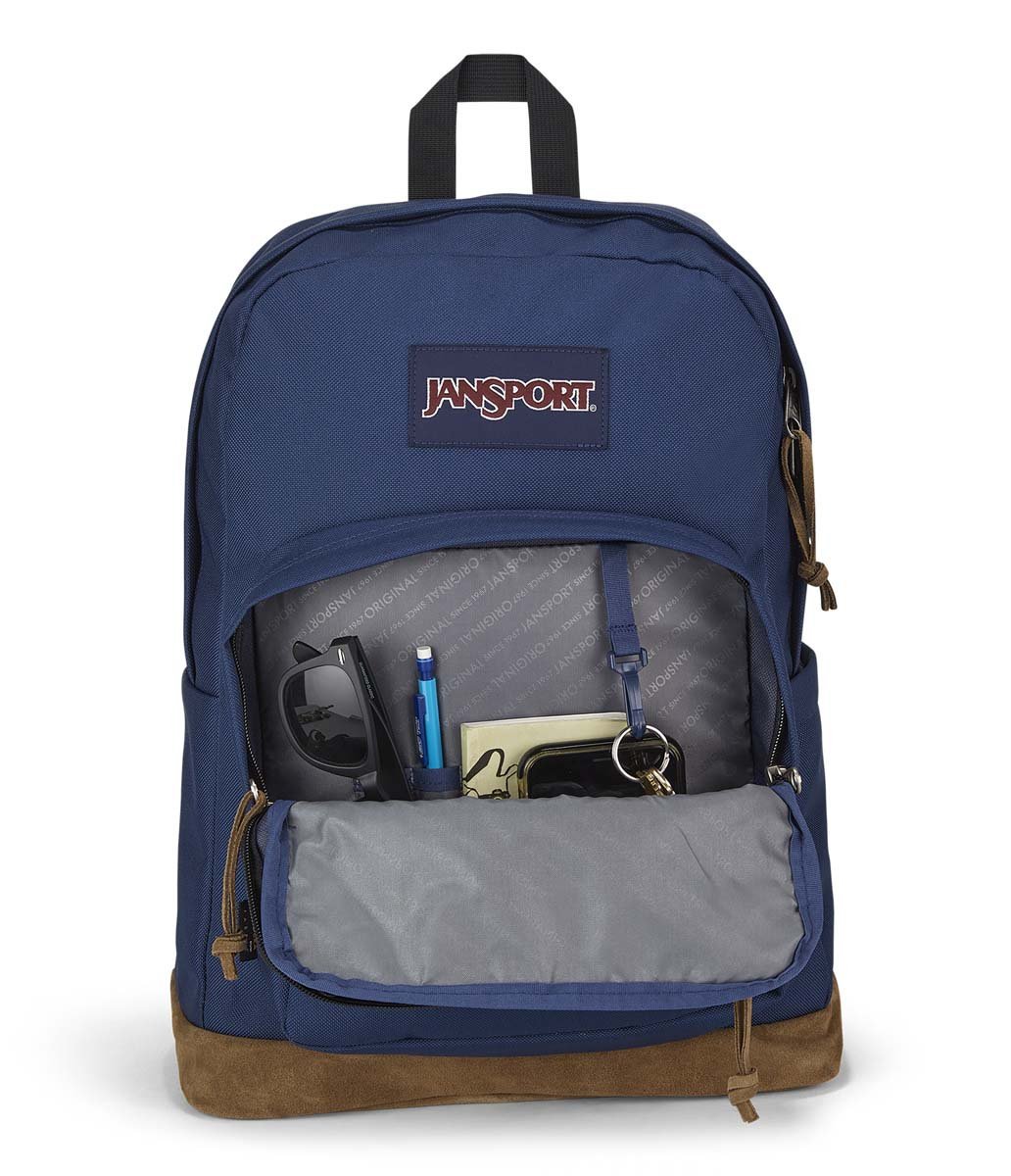 JanSport Right Pack Backpack - Navy Blue School & Travel Backpack for Students & Commuters | Durable Laptop Bag for College, Work & Outdoor Adventures
