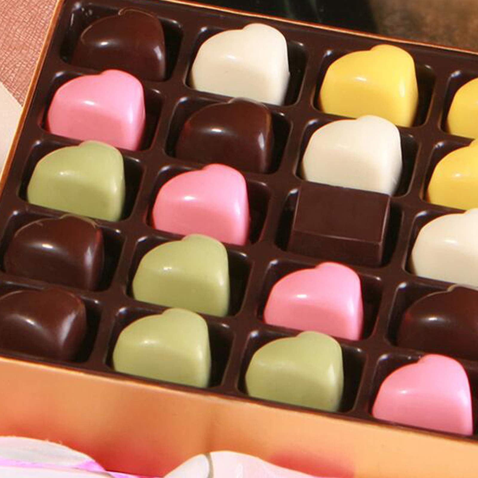 Heart Shaped Chocolate Mold - 21 Mini PC Candy Molds for Baking, Mousse & Jelly