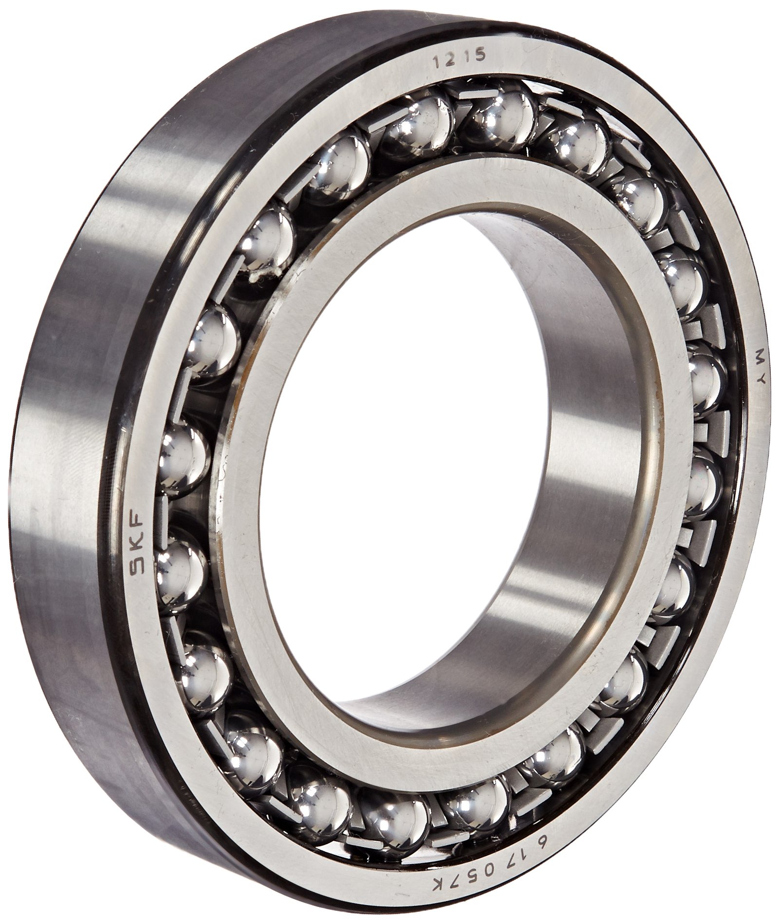 SKF 2218 Double Row Self-Aligning Ball Bearing - ABEC 1 Precision, Open Steel Cage, C3 Normal Clearance - 90mm Bore, 160mm OD, 40mm Width - Metric Size for Industrial Machinery, Conveyors & Heavy Equipment Applications