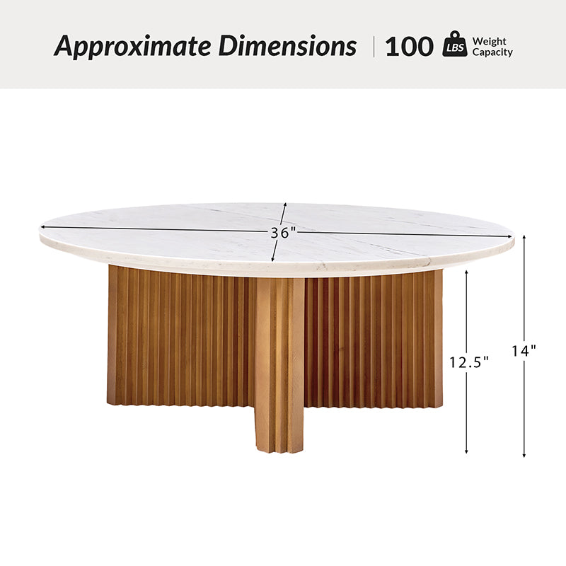Oswald 2-Piece Living Room Coffee Table Set with Optional Side Table - Modern End Tables for Small Spaces, Sofa & Living Room Decor