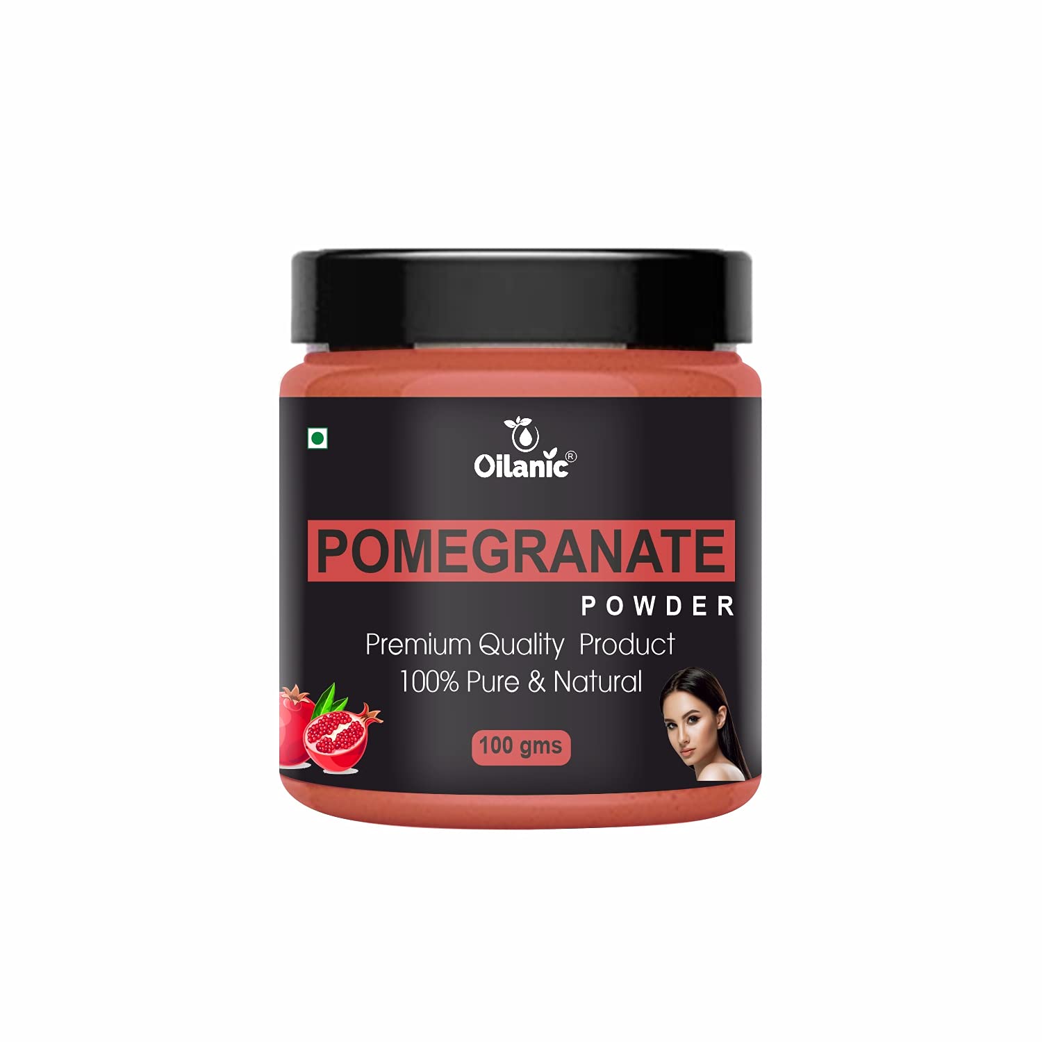 Oilanic 100% Pure Natural Pomegranate Powder for Skin & Hair - 3 Pack (300g) | Organic Antioxidant Supplement for Smooth Skin & Healthy Hair Growth | Perfect for Smoothies, Baking & DIY Beauty Recipes