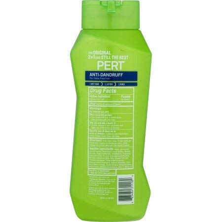 Pert Anti-Dandruff 2-in-1 Shampoo & Conditioner with 2% Salicylic Acid & Zinc - 13.5 oz - Scalp Treatment for Flakes & Itch Relief - Perfect for Daily Hair Care & Dandruff Control