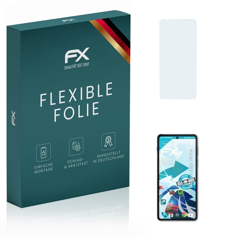Motorola Edge 20 Pro Screen Protector (3-Pack) - Ultra Clear Flexible HD Film, Anti-Scratch & Bubble-Free - Perfect for Work, Travel & Everyday Protection