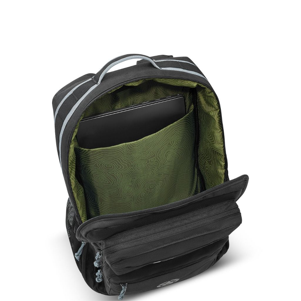Jeep Multipurpose 15 Inch Laptop Backpack for Men & Women - Durable Water-Resistant Travel Backpack with USB Charging Port - Perfect for Work, School, College & Outdoor Adventures (Black)
