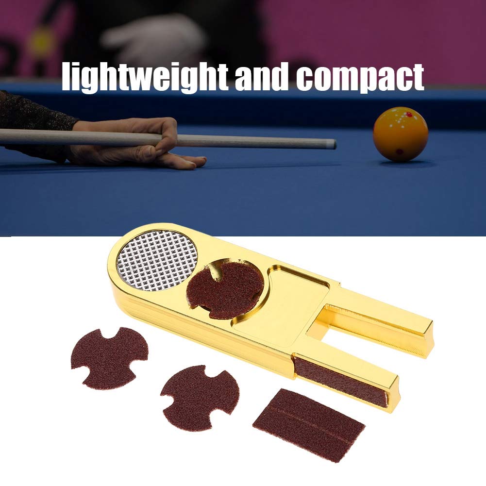 Jimfoty 3-in-1 Multifunctional Pool Cue Tip Shaper & Tool - Professional Billiard Accessory for Pool, Snooker, and Cue Sports - Perfect for Home Game Rooms, Bars, and Pool Halls