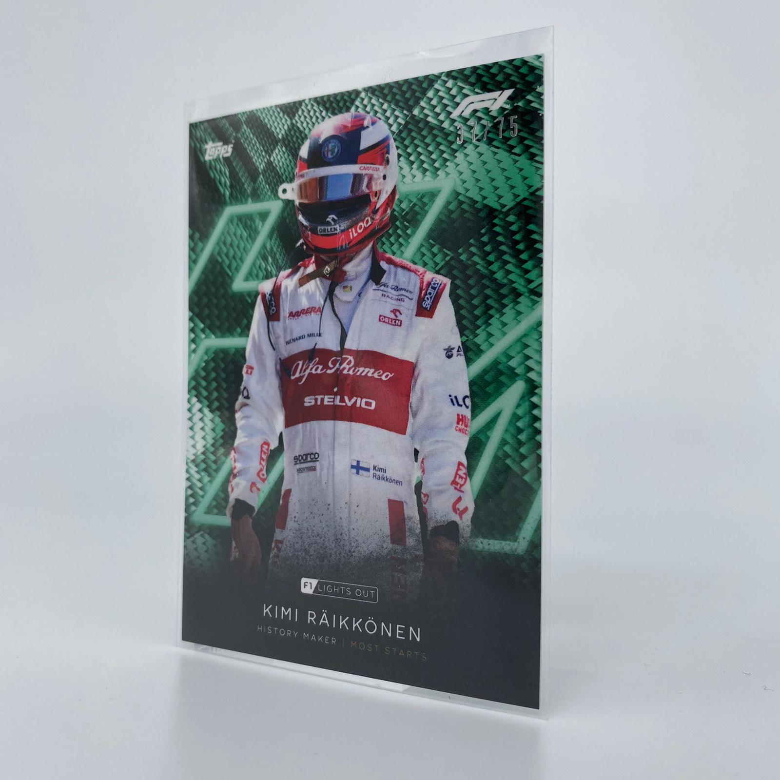 75 Kimi Raikkonen History Maker - F1 Racing Legend Collectible - Perfect for Fans, Memorabilia Collectors & Motorsport Enthusiasts
