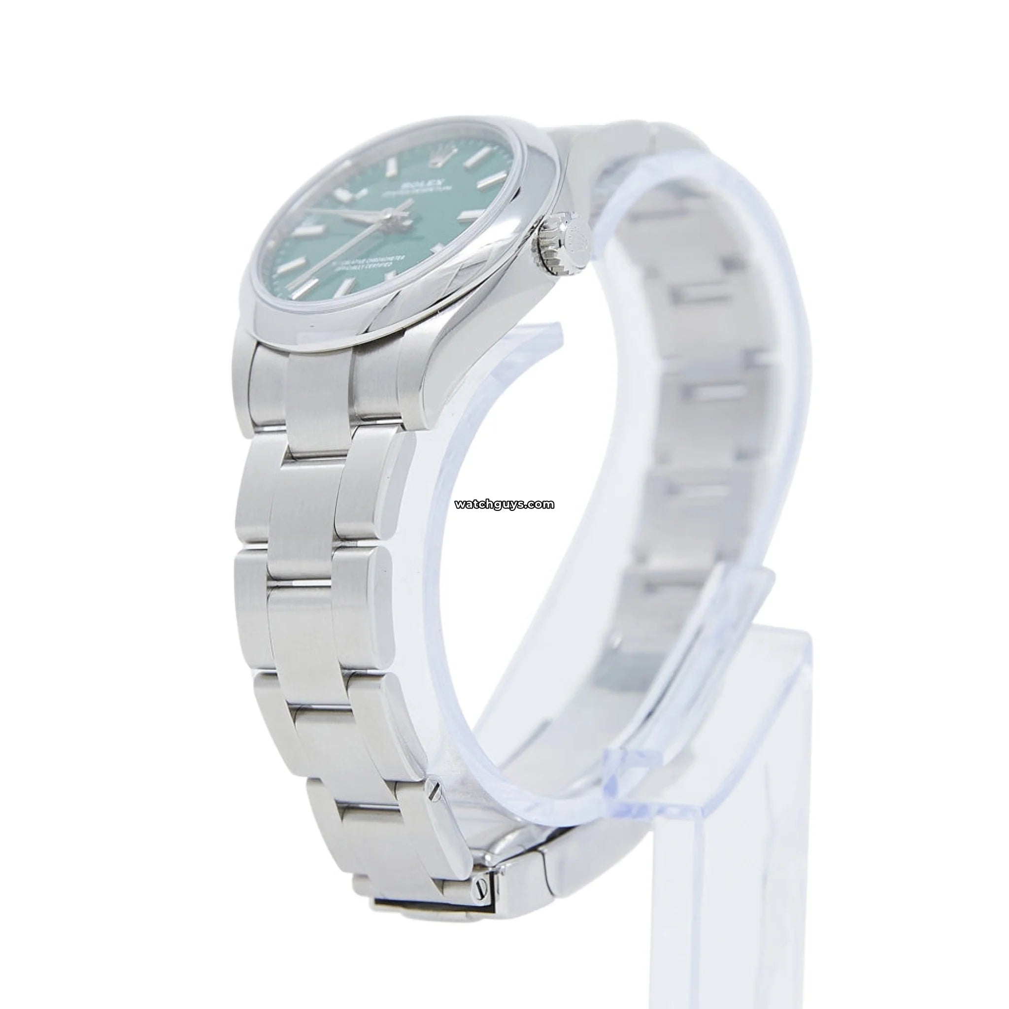 Authentic Rolex Oyster Perpetual 277200 Watch - 34mm Green Dial Stainless Steel - Luxury Dress Watch for Men & Women - Perfect for Business, Formal Events & Special Occasions