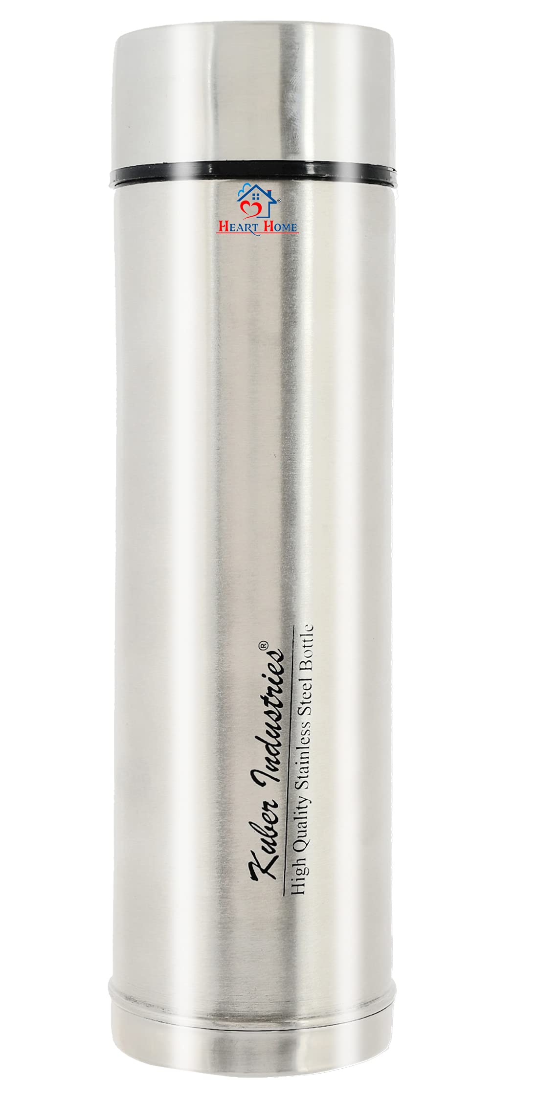 Premium Stainless Steel Water Bottle 34oz (1000ml) - 2 Pack, Silver - Insulated Double Wall Vacuum Flask for Hot & Cold Drinks - Perfect for Gym, Hiking, Office & Outdoor Activities