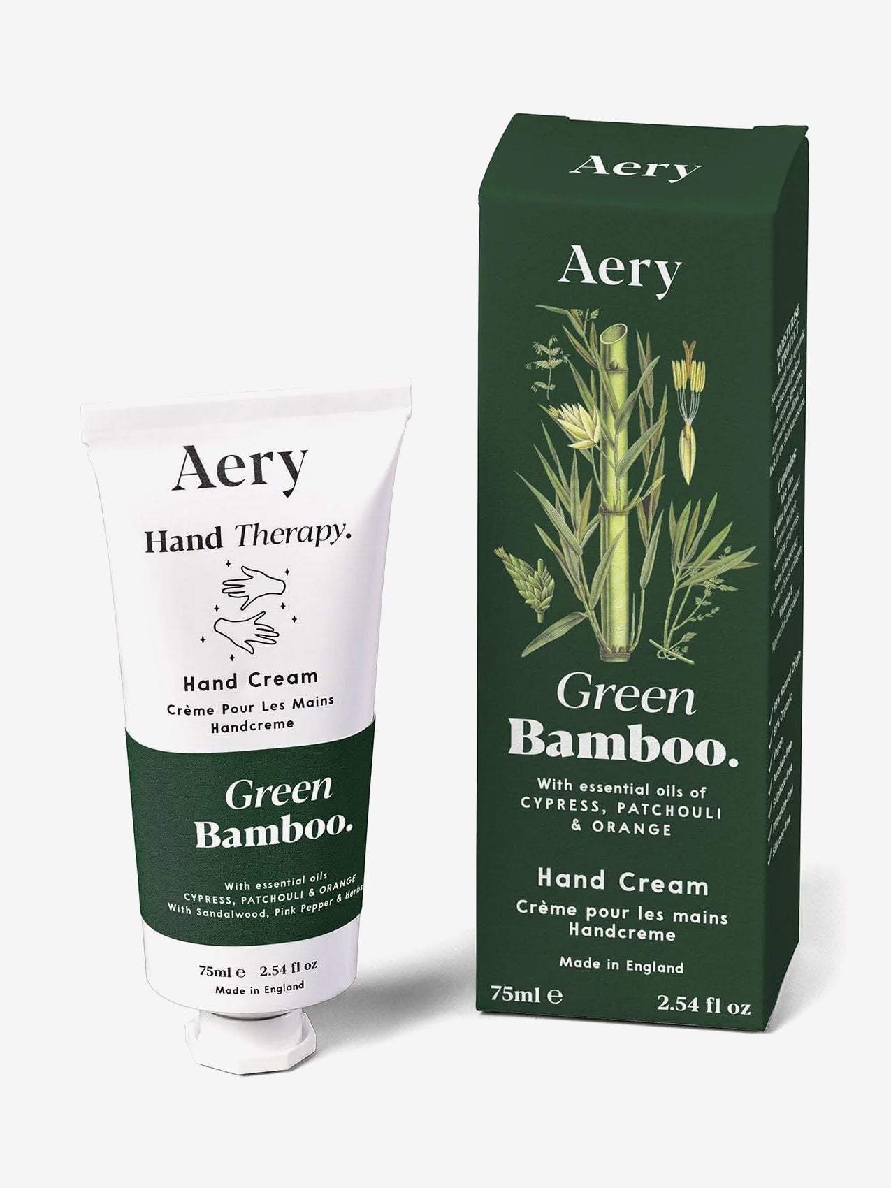 Aery Botanical Hand Cream - Green Bamboo Scent, Natural Moisturizing & Nourishing for Dry Skin | Perfect for Office, Travel & Daily Use