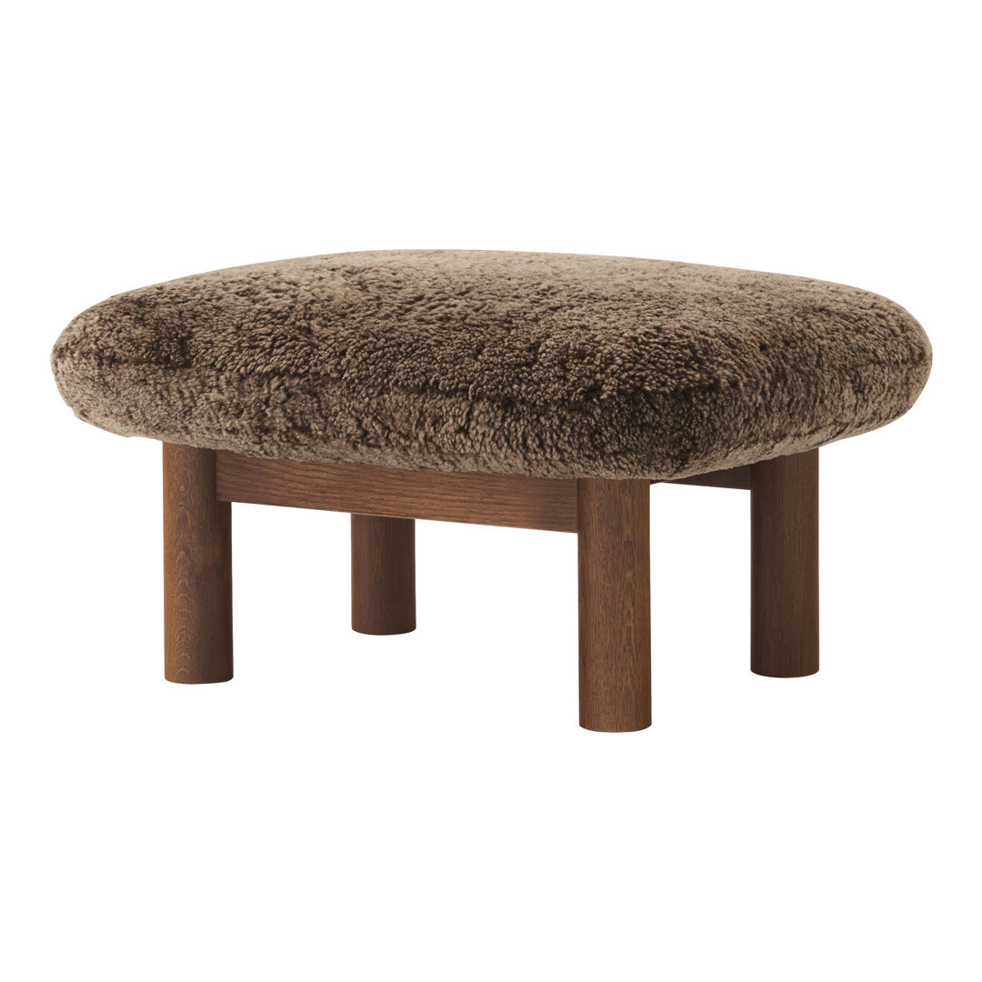 Brasilia Ottoman - Modern Round Storage Ottoman with Lift Top, Upholstered Footrest & Coffee Table - Perfect for Living Room, Bedroom & Home Decor