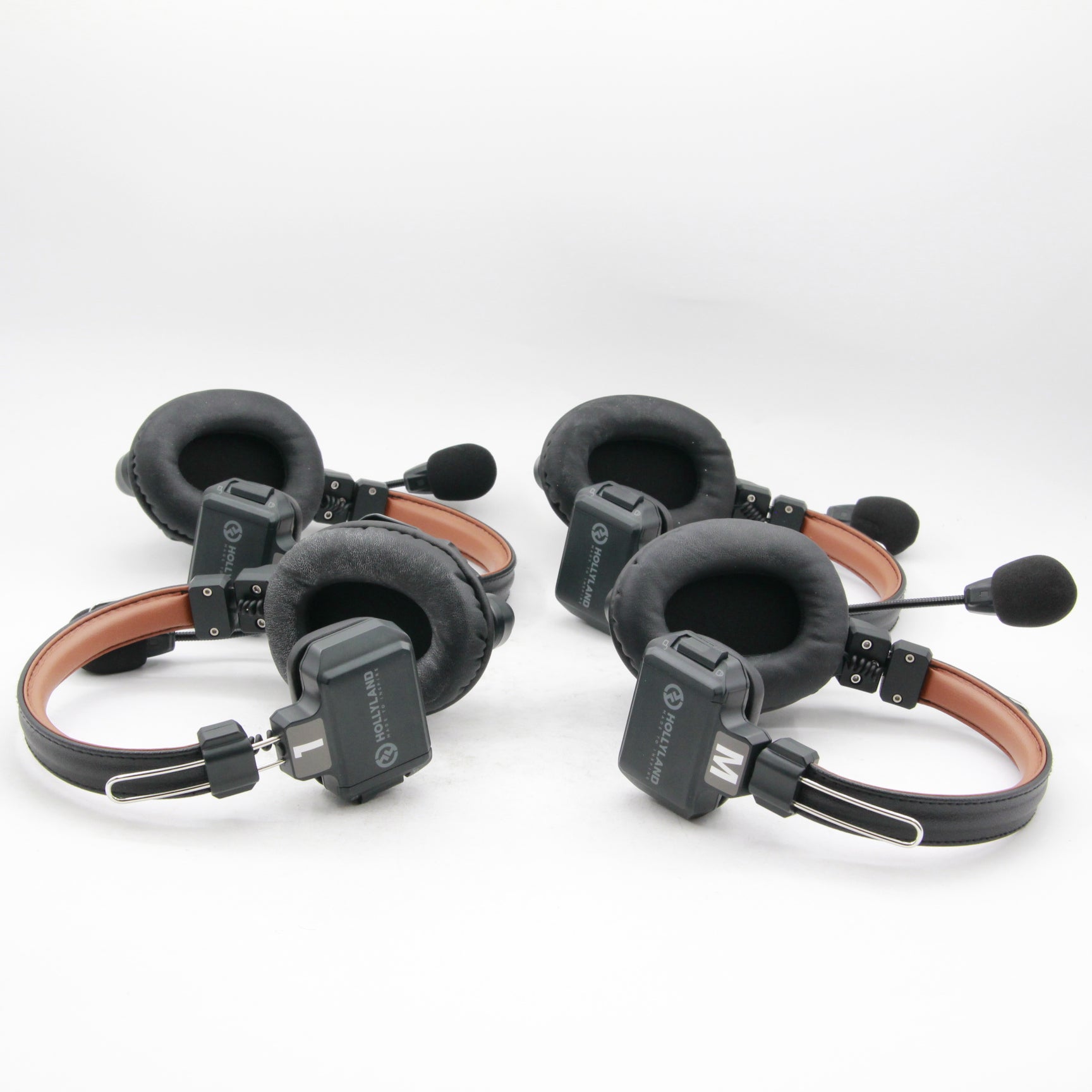 Open Box Excellent Condition Hollyland Solidcom C1 Pro 4S Full Duplex Wireless Intercom System with 4 Headsets (1.9 GHz) - Perfect for Film Sets, Live Events, and Team Communication