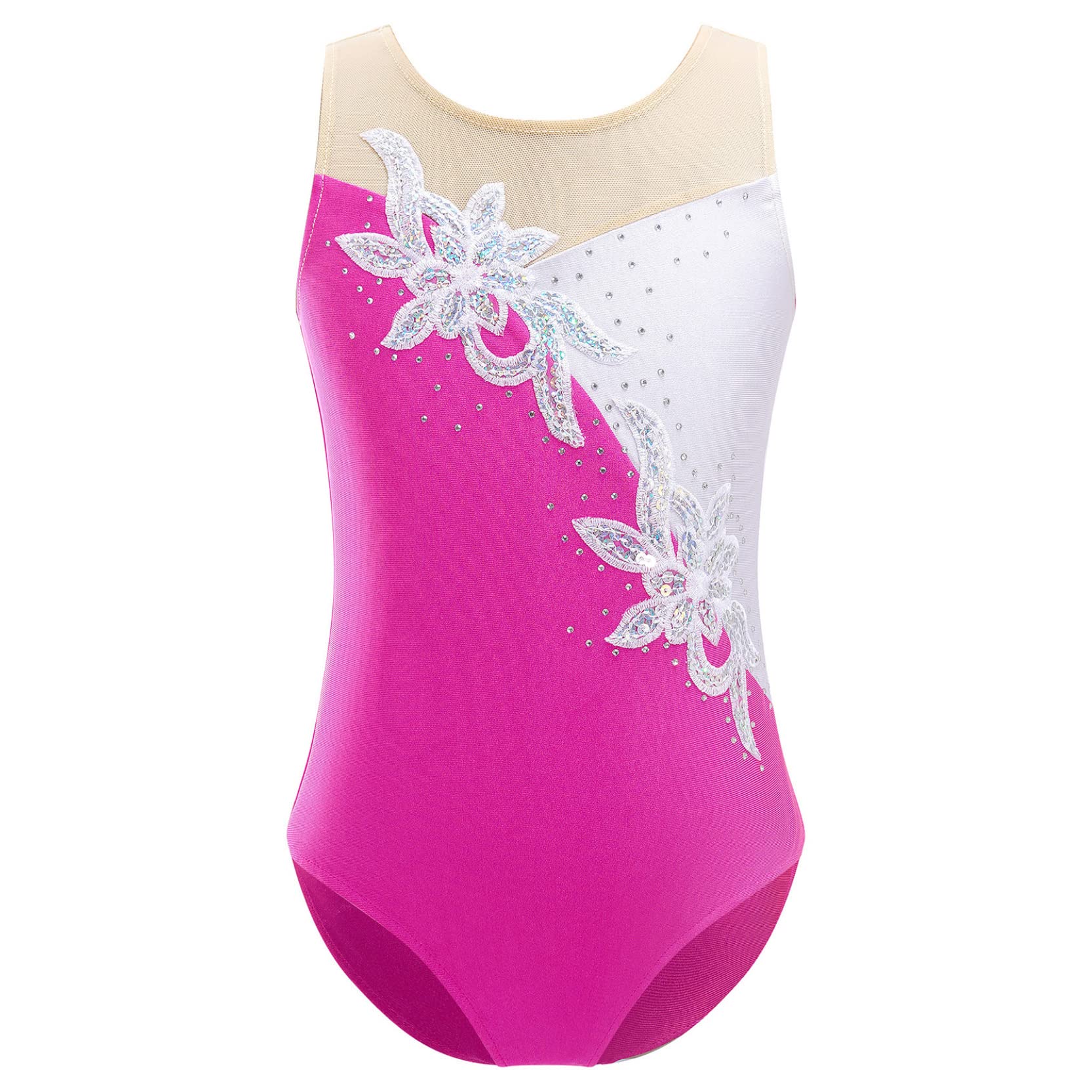 Sparkly Gymnastics Leotards for Girls - Glitter One-Piece Ballet Dancewear for Tumbling, Performance & Athletic Training | Perfect for Competitions, Recitals & Dance Classes