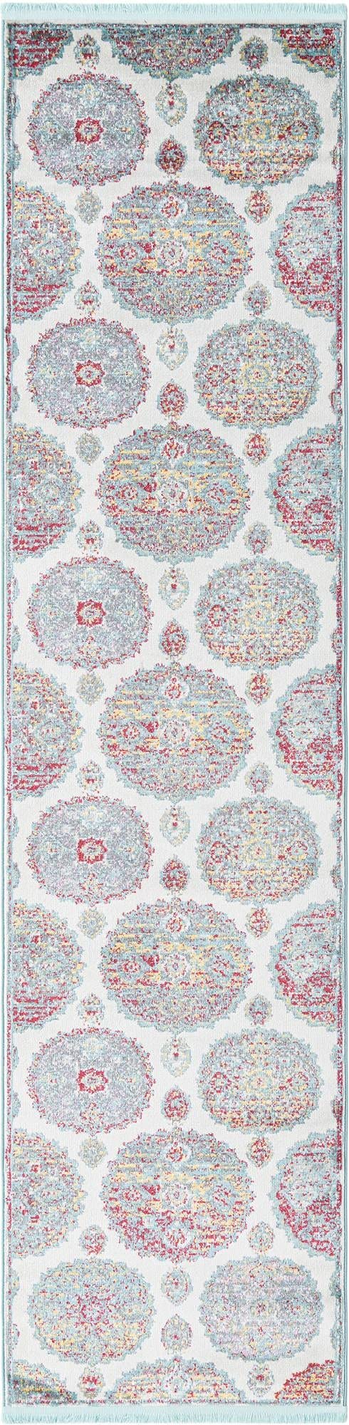 Paragon Collection 10 Ft Runner Cream Medium-Pile Rug - Soft Hallway & Entryway Carpet for Home Decor | Durable & Stylish Floor Covering for High Traffic Areas