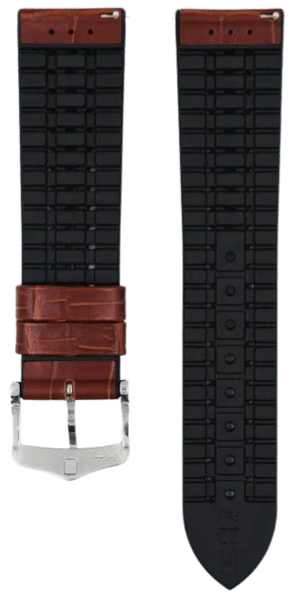 Hirsch Paul Genuine Leather Watch Strap 24mm Golden Brown - Classic Replacement Band for Men's Watches, Perfect for Dress, Business & Casual Wear