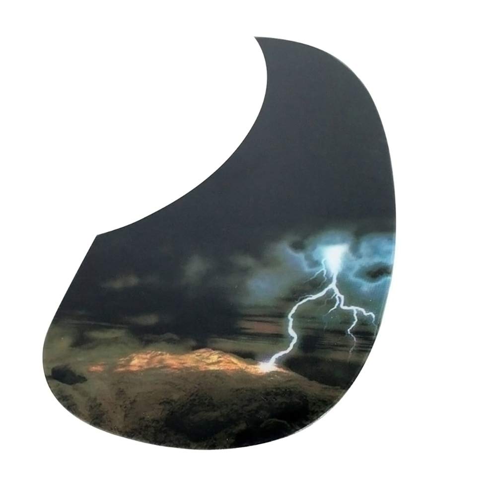 Professional Stylish Lightning Acoustic Guitar Pickguard Sticker - Durable Self-Adhesive Pick Guard for 40