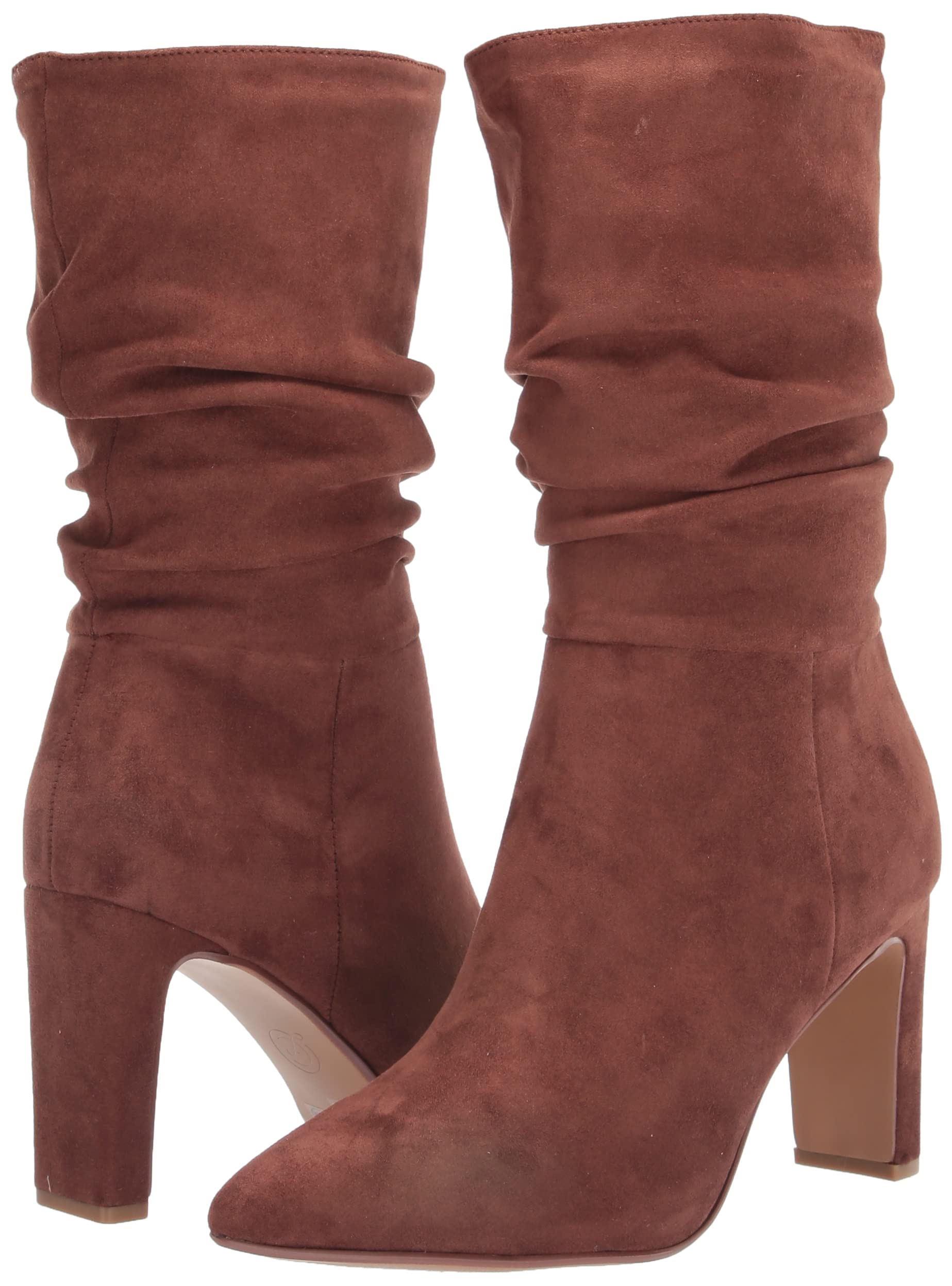 Chinese Laundry Women's Ezra Suedette Fashion Boots - Stylish Ankle Booties for Fall & Winter, Comfortable Heels for Work, Date Night & Casual Outfits
