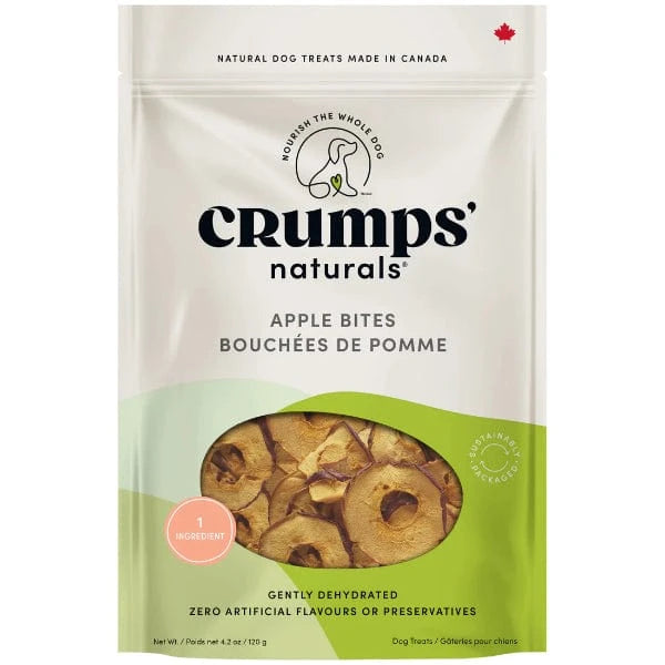 Crump's Naturals Apple Bites - Healthy Dried Apple Snacks for Kids & Adults | Perfect for Lunchboxes, Hiking & On-the-Go Snacking