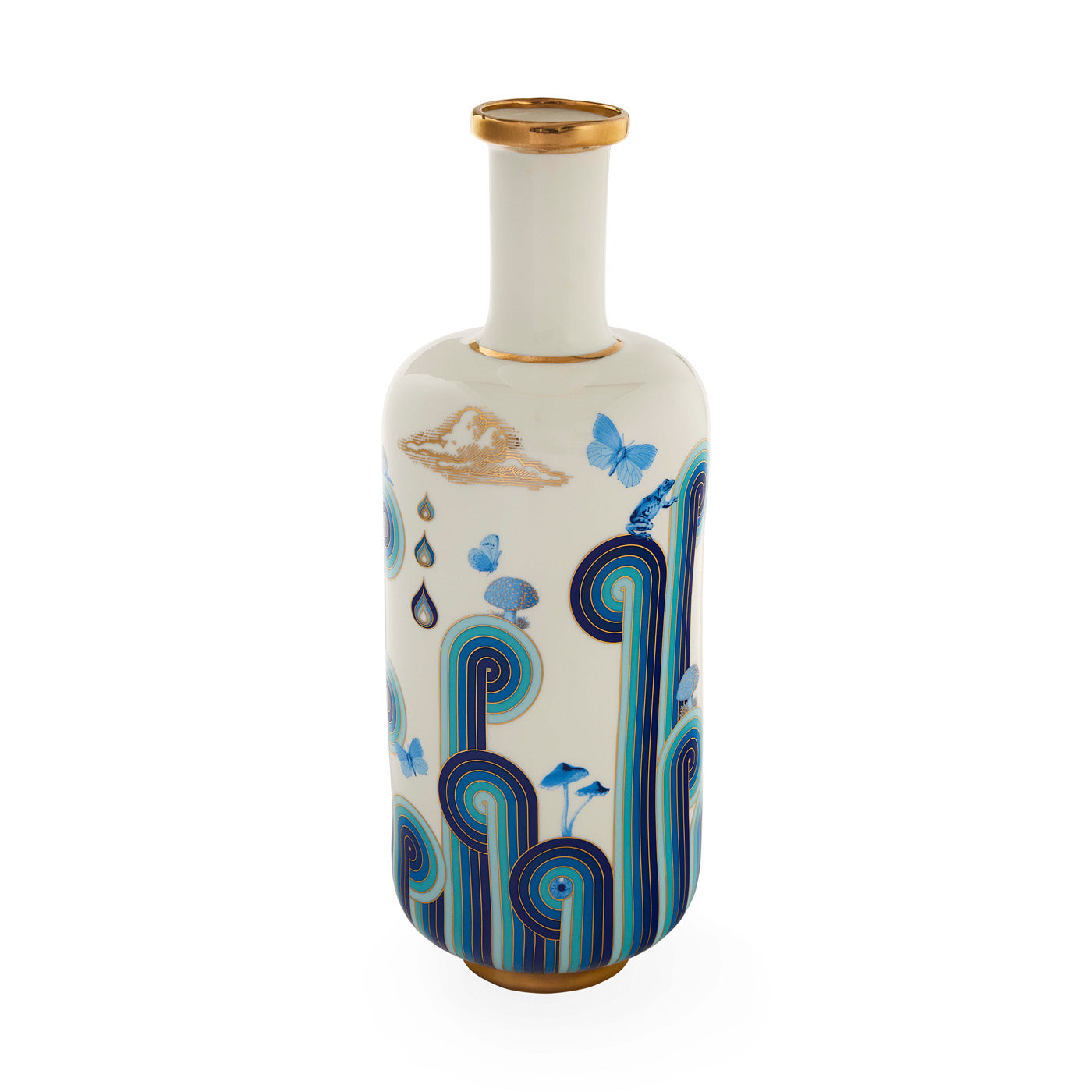 Tall Glass Apothecary Bottle Vase - Elegant Home Decor for Flowers, Centerpieces & Wedding Decorations