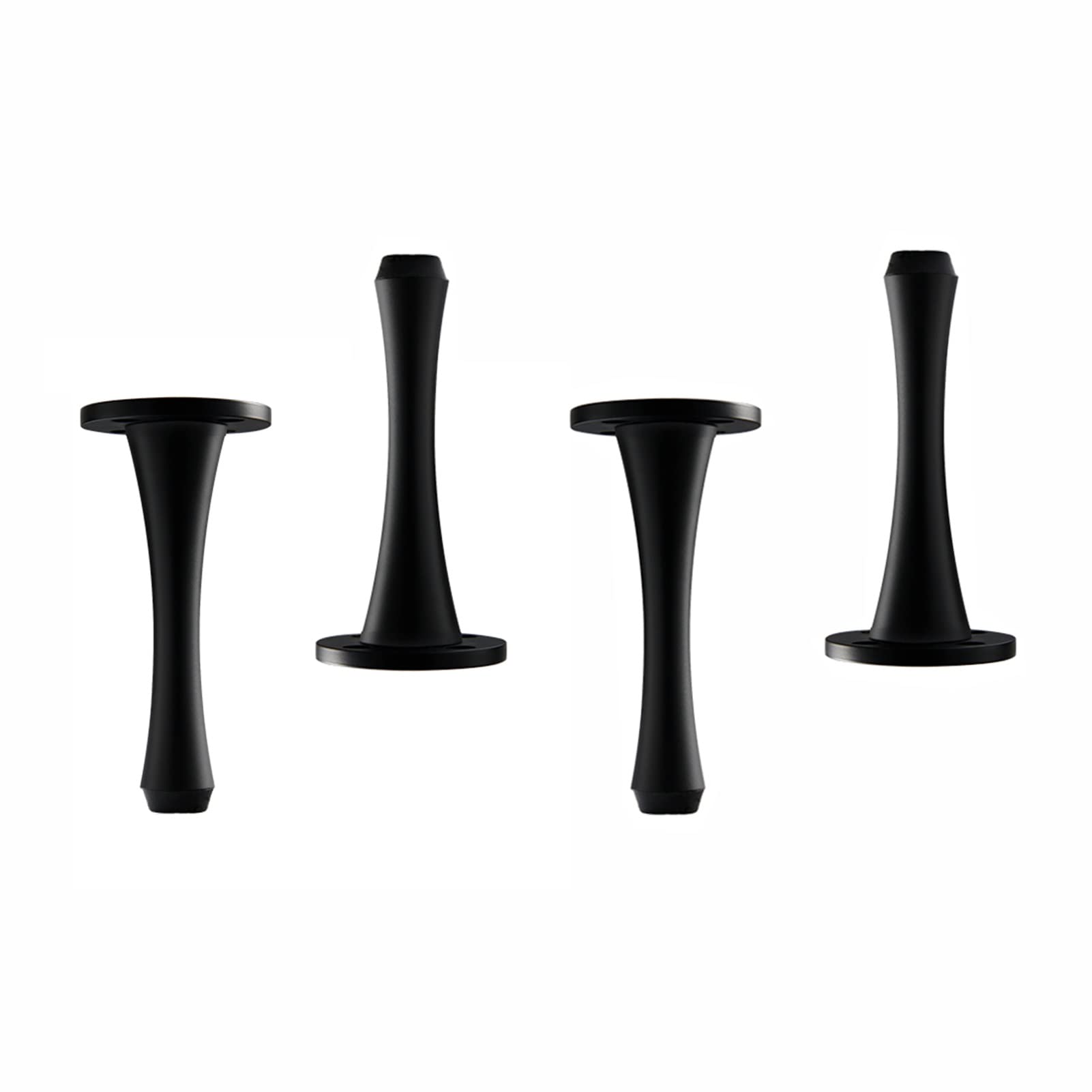 Adjustable Mid-Century Modern Furniture Legs - 10.2 Inch Black Sofa Legs for Couch, Armchair, Recliner, Coffee Table & Dresser | Sturdy Metal Replacement Legs for Living Room, Bedroom & Office Furniture