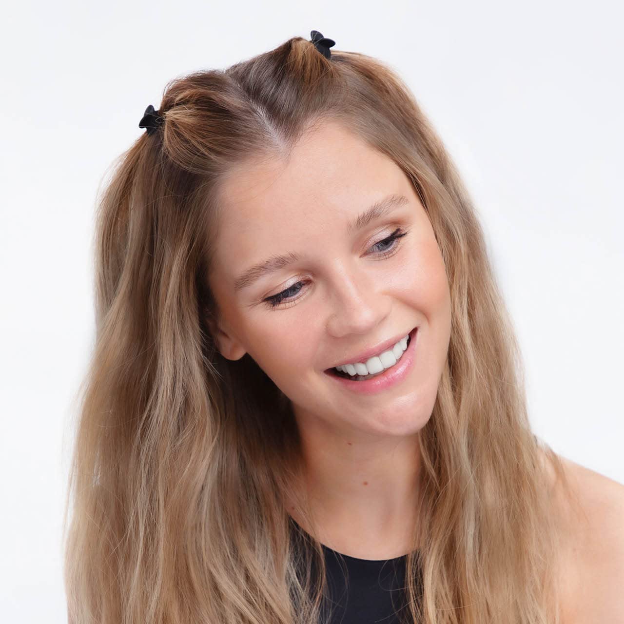 Eco-Friendly Kitsch Recycled Plastic Mini Hair Clips for Women - 6-Pack Tortoise & Black Claw Clips for Thin Hair | Perfect for Updos, Ponytails & Everyday Styling