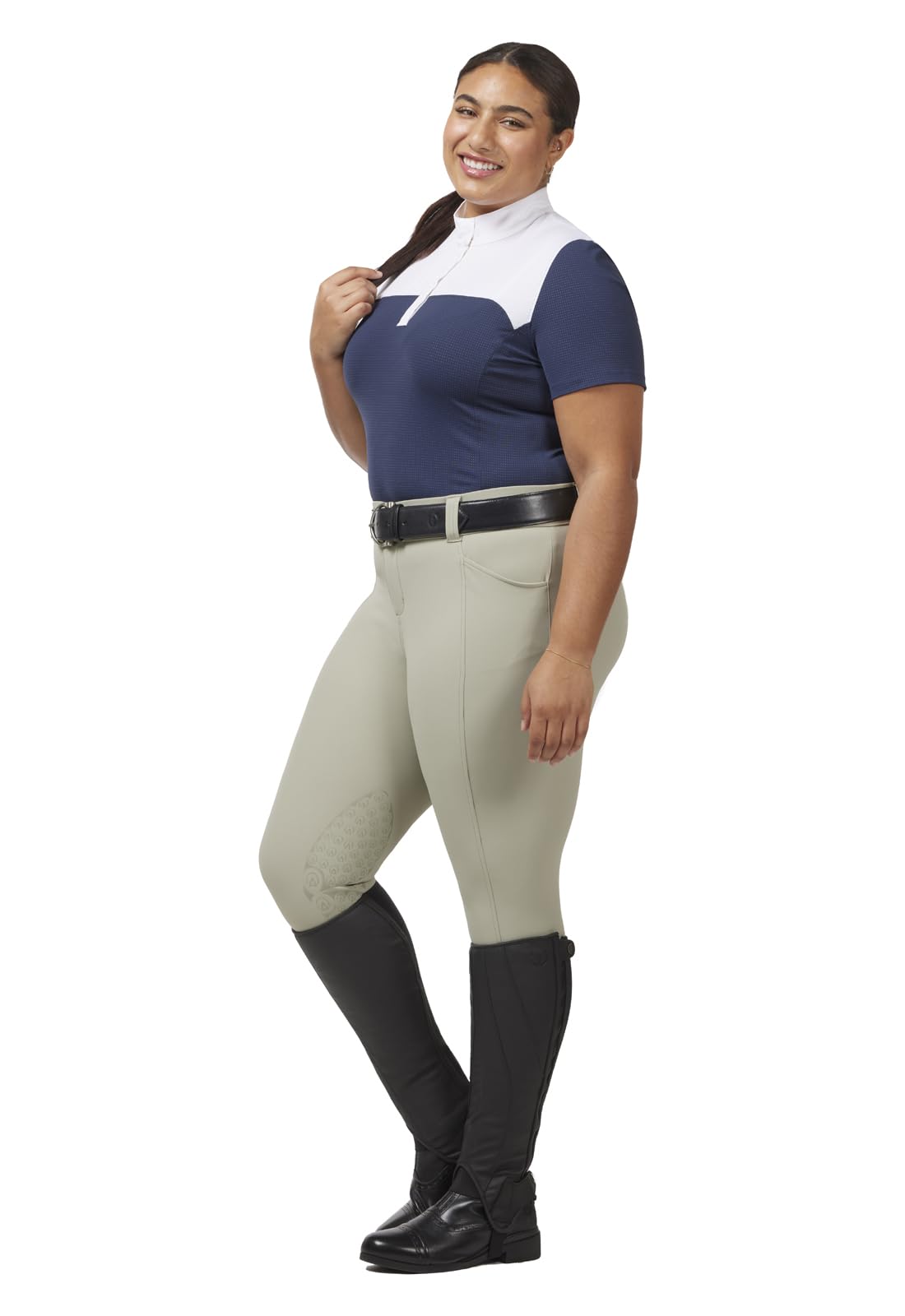 Kerrits Affinity Short Sleeve Show Shirt - Breathable Equestrian Riding Top for Women - Perfect for Horseback Riding, Training & Competitions