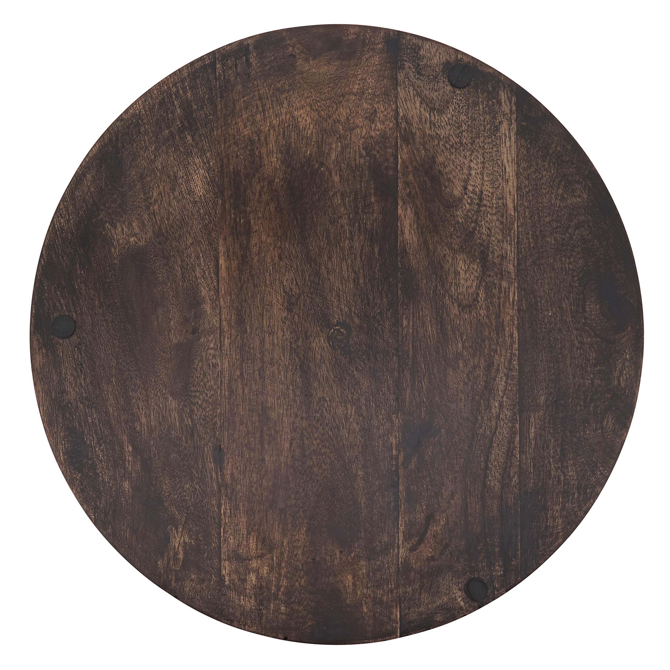 Elegant Wooden Charger Plates for Dining - Set of 4 Rustic Wood Charger Dishes for Wedding, Party & Holiday Table Decor