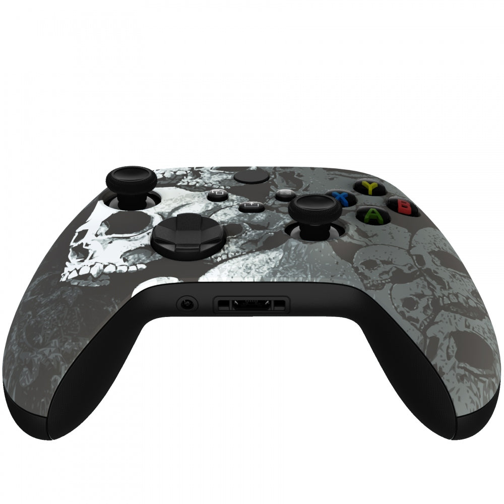 eXtremeRate Replacement Front Housing Shell for Xbox Series X & S Controller - Custom Skull Design | Gaming Accessories for Enhanced Gameplay Experience
