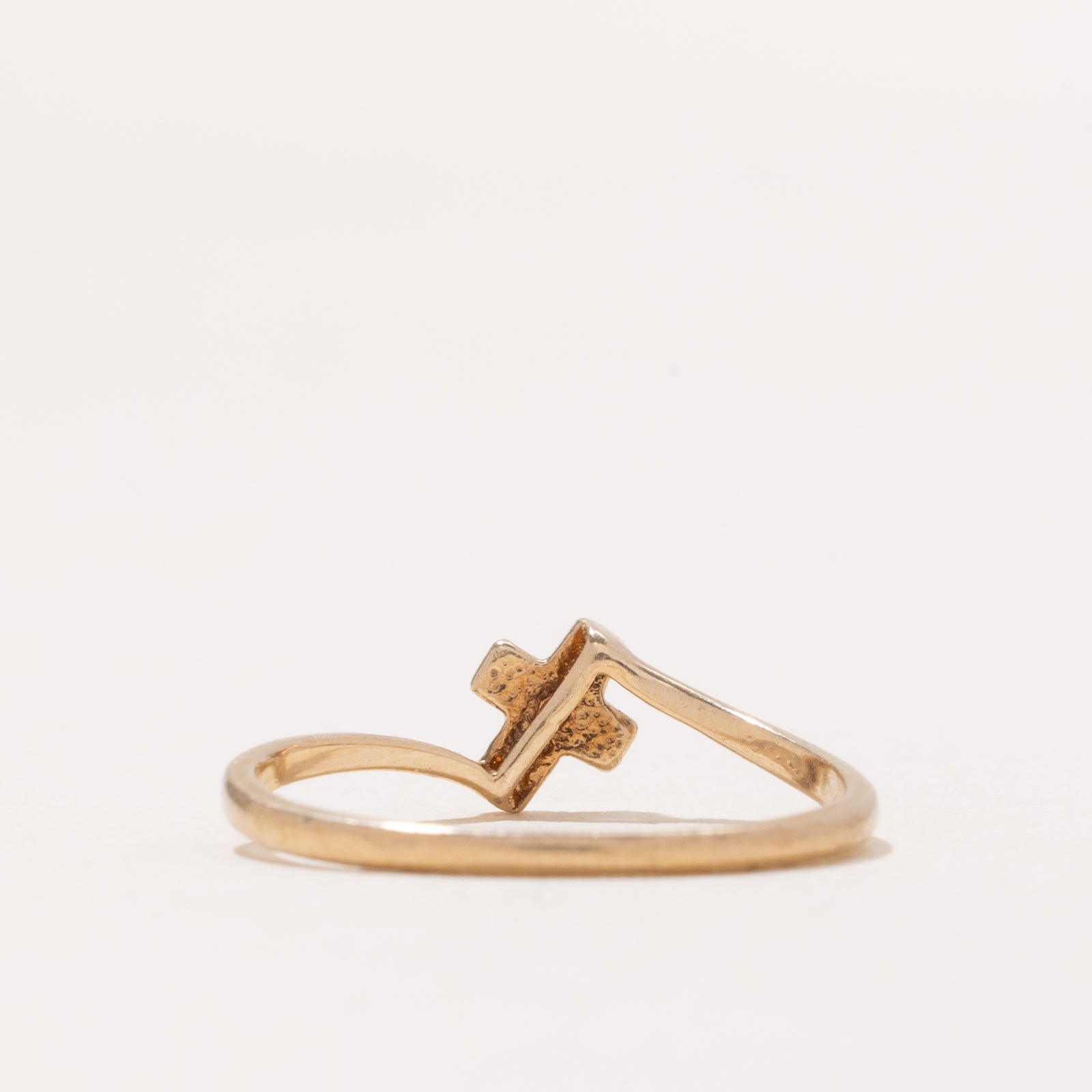 0.002ct Diamond Bypass Cross Ring - Size 6.25 | Elegant & Dainty Jewelry for Women | Perfect for Everyday Wear, Gifts & Special Occasions