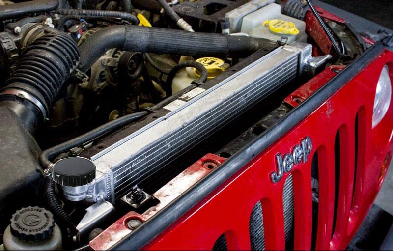 ReadyCool 3 Row Aluminum Radiator Shroud Fan for 2007-2018 Jeep Wrangler JK 3.6L 3.8L V6 MT CU2957 with Relay Kit - High Performance Cooling for Off-Road & Daily Driving