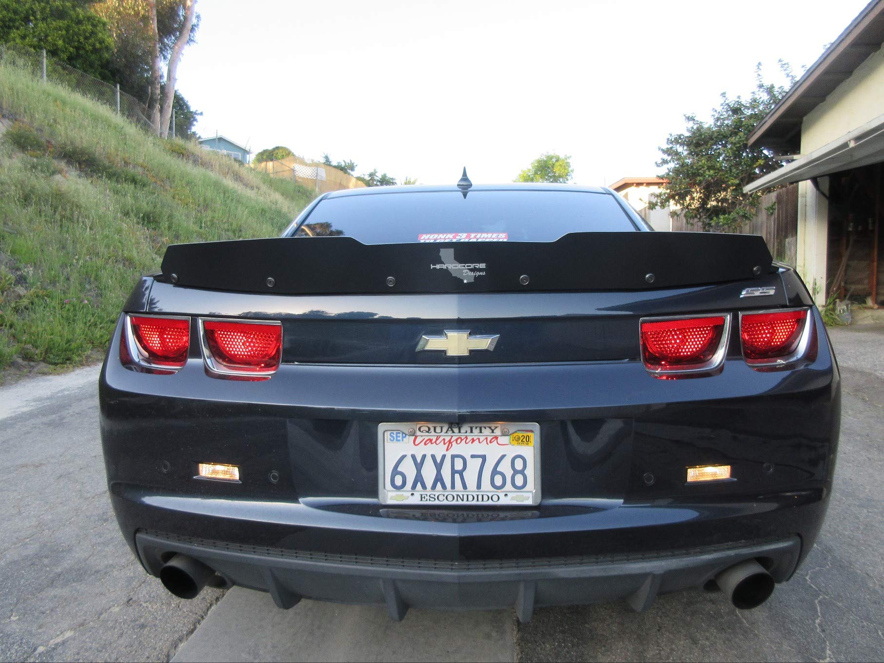 2010-2013 Camaro 5th Gen Hardcore Tall Wicker Bill Spoiler - High Performance Rear Wing - Made in USA - Perfect for Racing & Car Shows