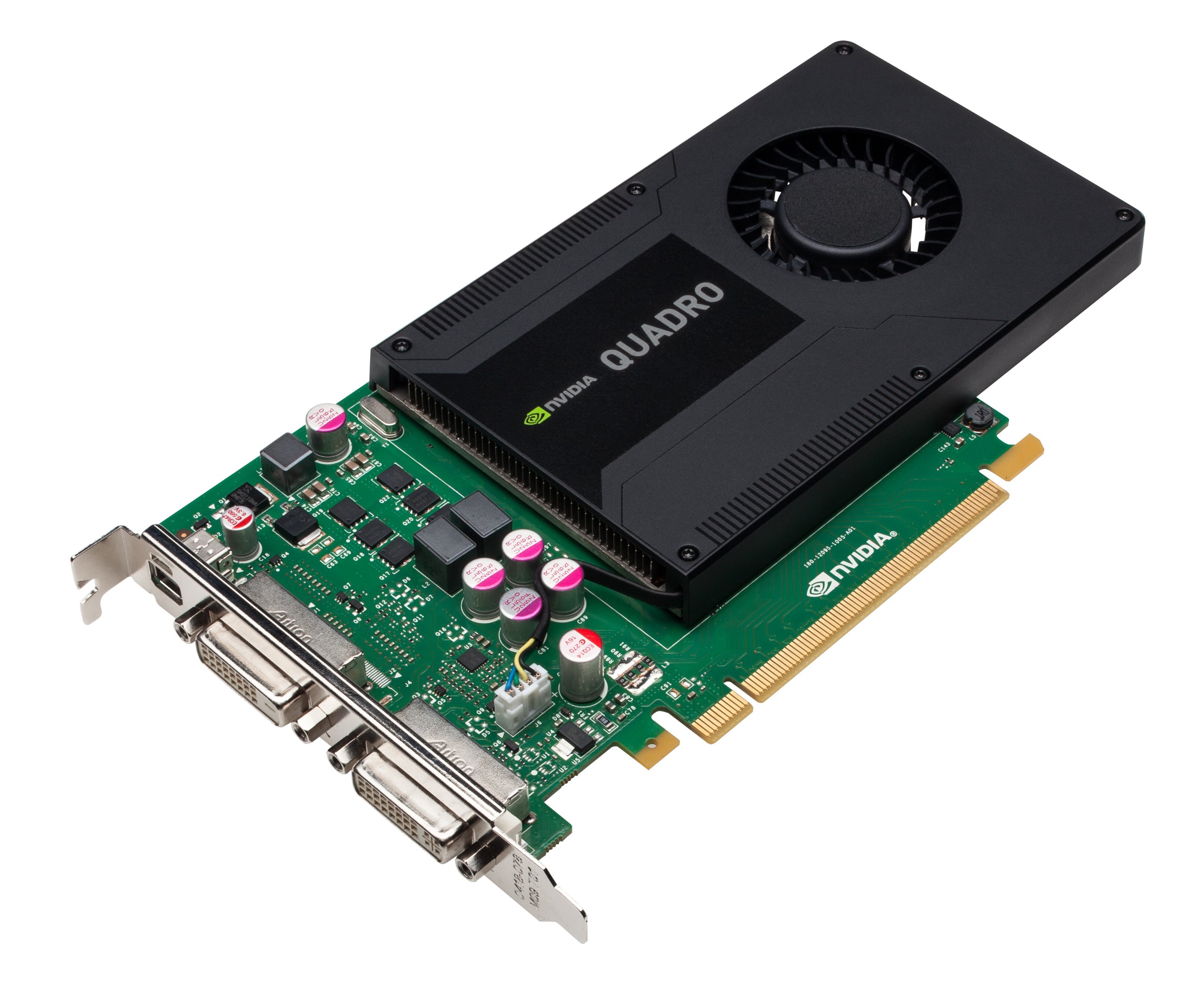 PNY NVIDIA Quadro K2000D 2GB GDDR5 Professional Graphics Card - VCQK2000D-PB for CAD, 3D Modeling & Video Editing Workstations