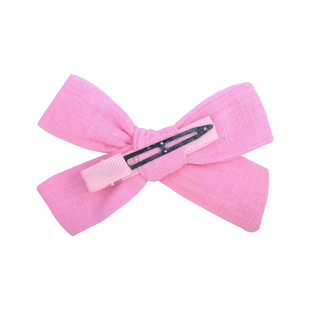 24PCS Baby Girls Hair Bows Clips - Linen Hair Barrettes & Alligator Clips Set for Kids, Toddlers & School Girls - Perfect for Parties, School, Photos & Daily Hair Accessories