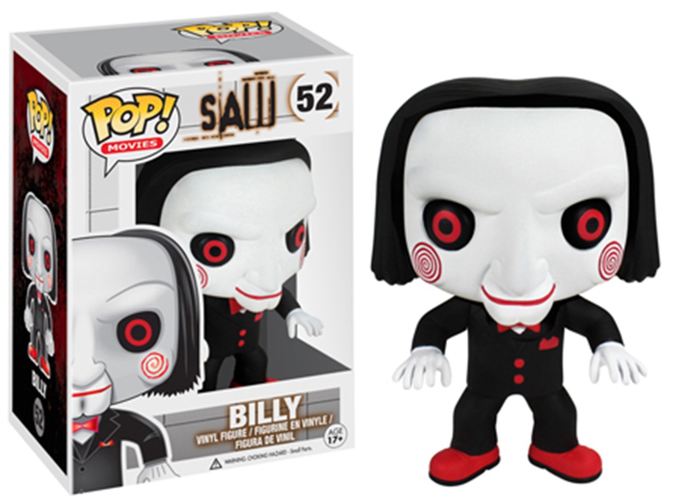 Funko POP Movies: Saw - Billy The Puppet Vinyl Collectible Figure - Horror Movie Merchandise for Fans & Collectors - Perfect for Halloween Decor & Gift Giving