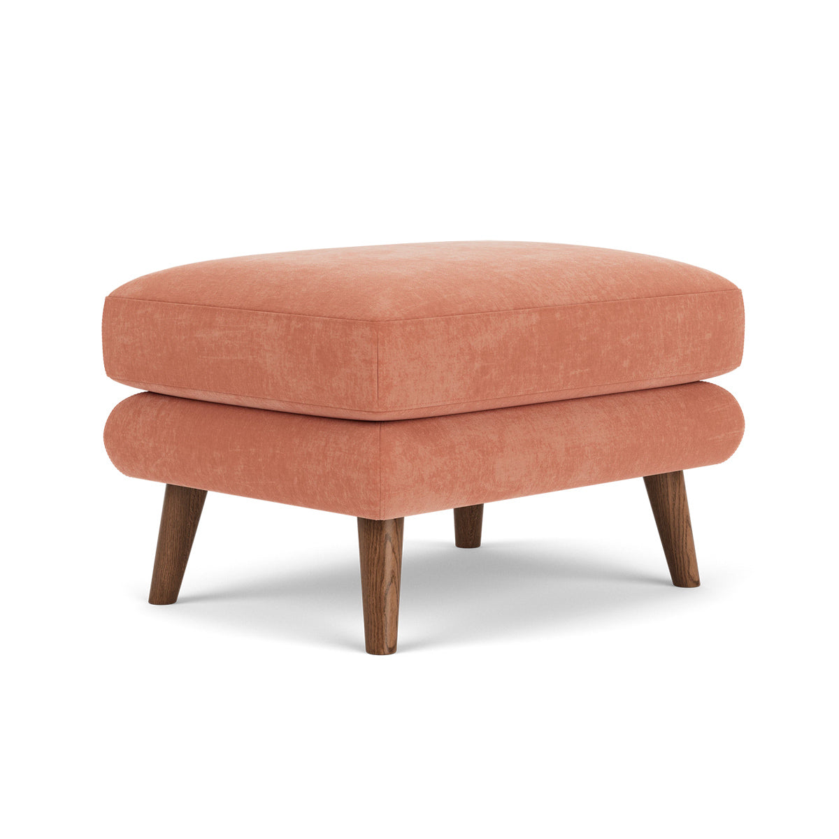 George Fabric Ottoman - Stylish and Comfortable Footrest, Storage Bench for Living Room, Bedroom, or Office - Perfect for Relaxing, Extra Seating & Home Organization