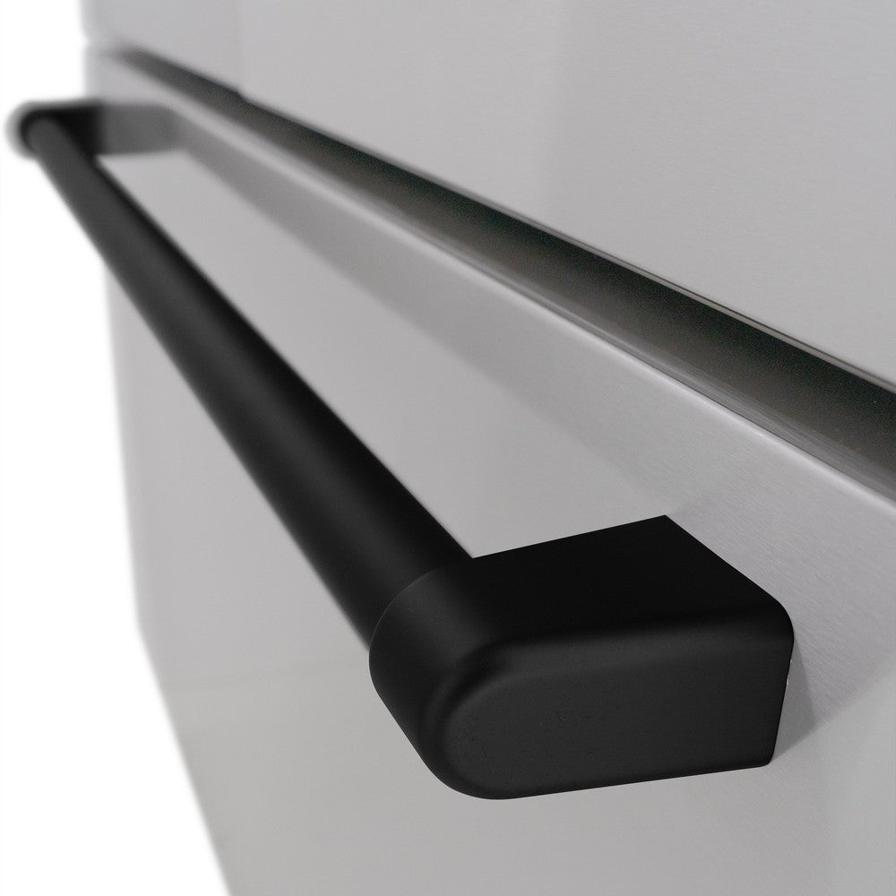 ZLINE Autograph Edition 36 Inch French Door Refrigerator - 28.9 cu.ft Capacity, External Water Dispenser, Dual Ice Maker, Fingerprint Resistant Stainless Steel with Matte Black Handles (RSMZ W 36 MB) - Perfect for Modern Kitchens, Entertaining & Large Family Storage